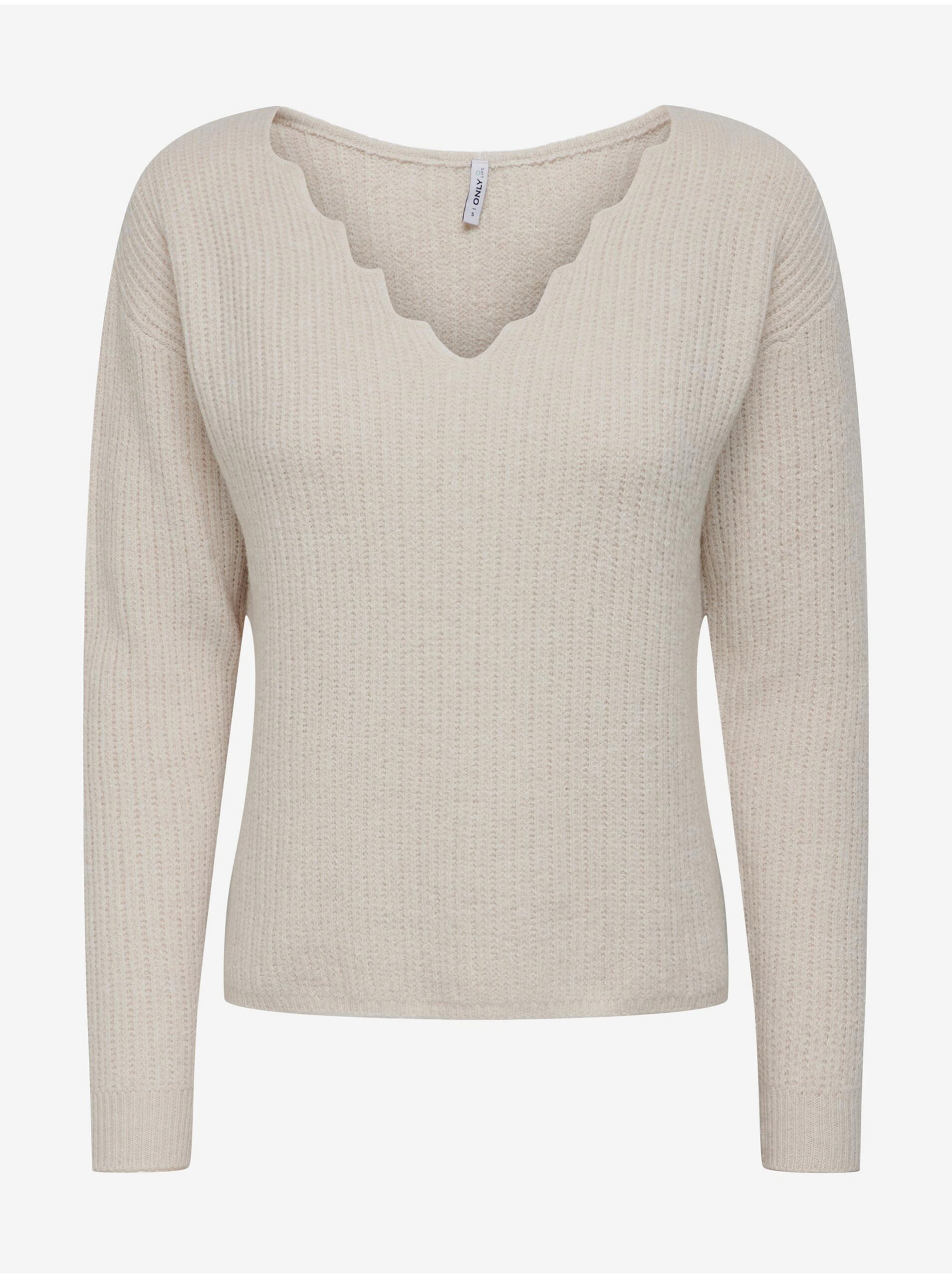 Pulovere pentru femei ONLY - crem