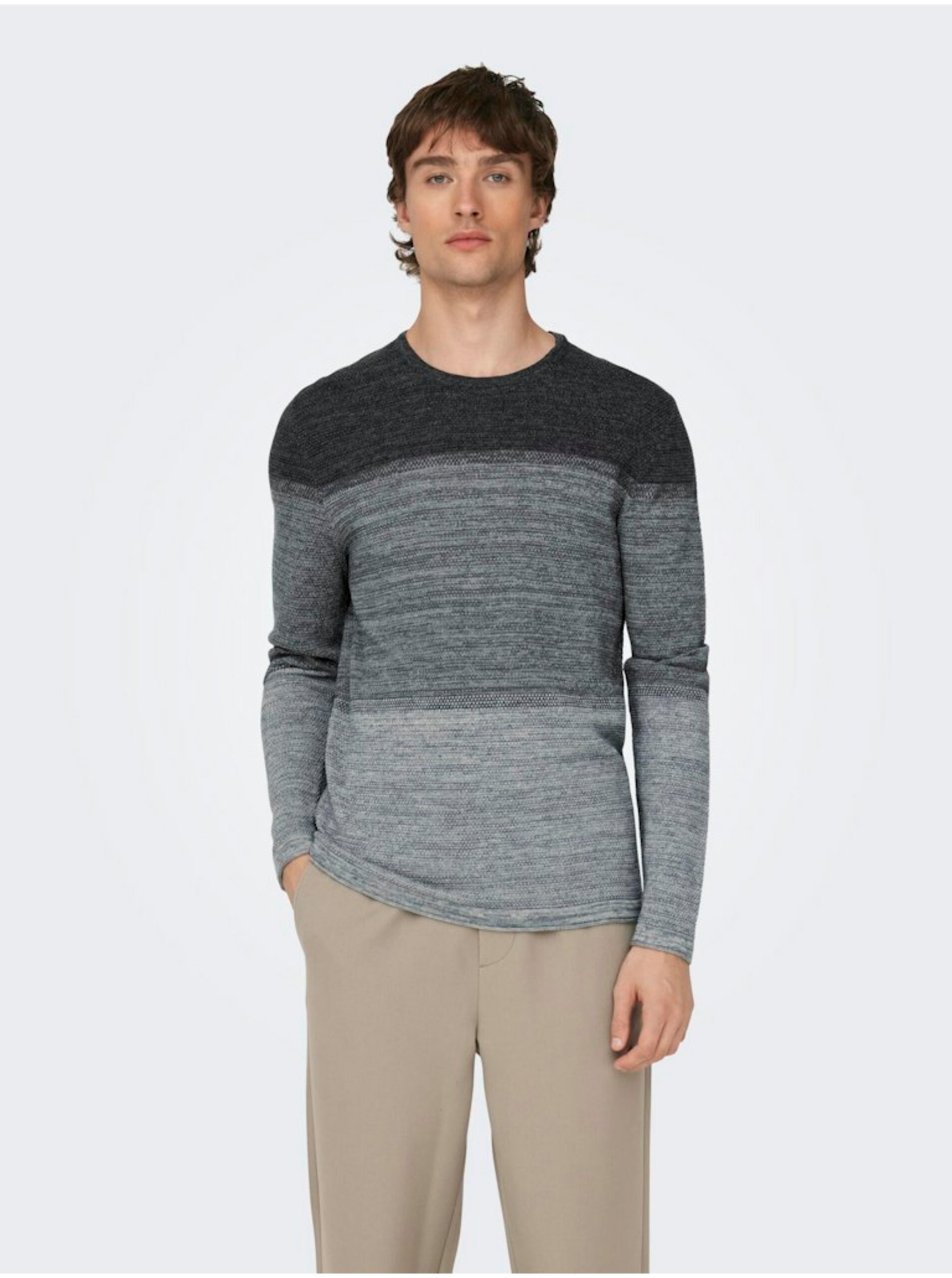Grey men's sweater ONLY & SONS Panter - Men