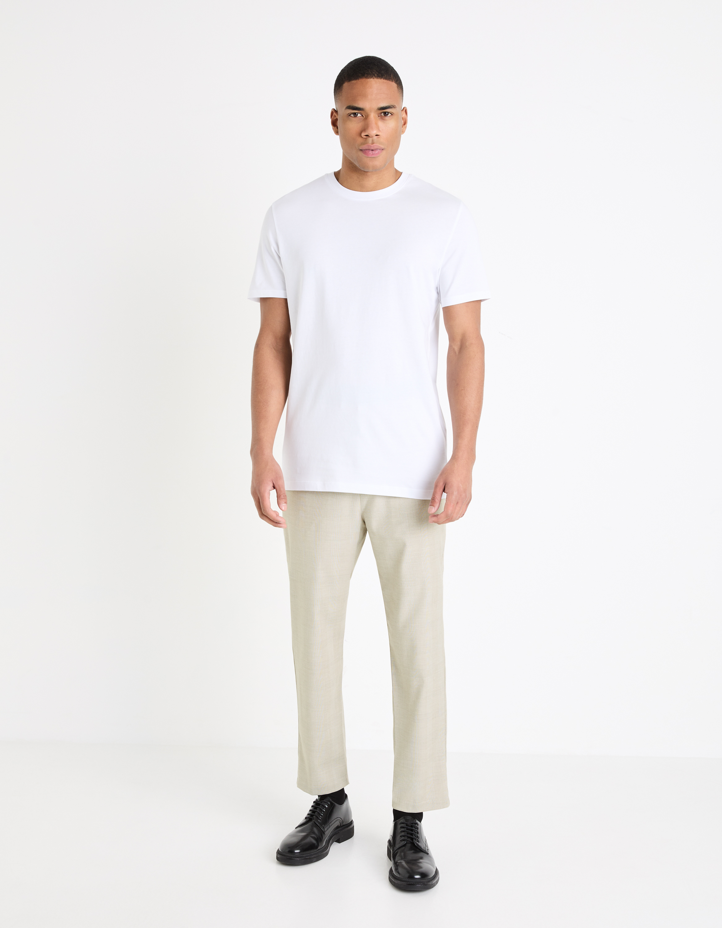 Pantaloni casual pentru barbati Celio - crem