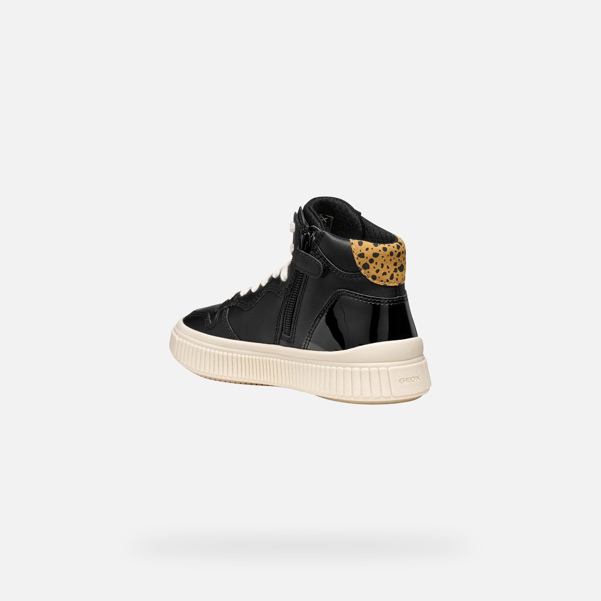 Black Girls' Sneakers Geox Laquinny - Girls