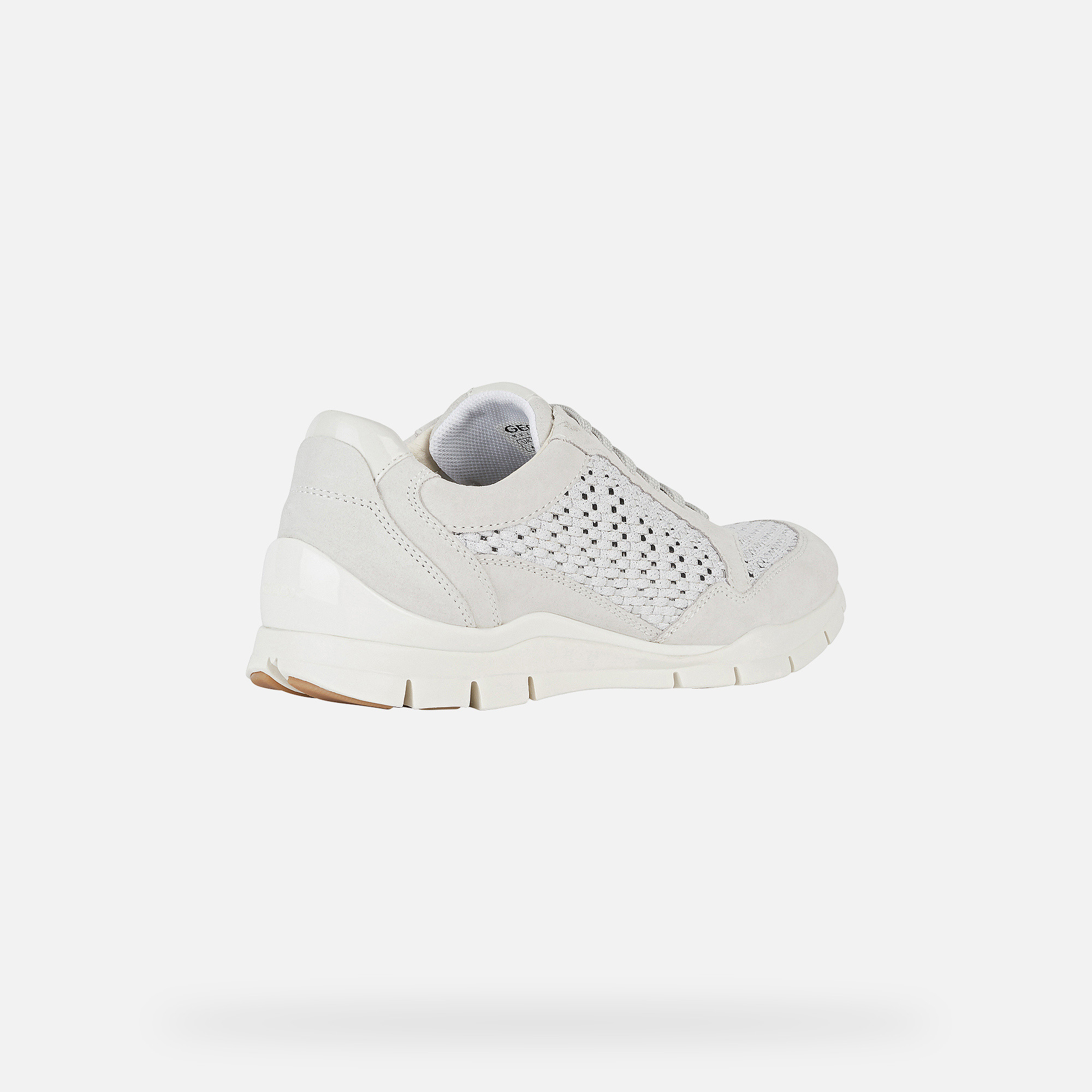 White women's sneakers Geox Sukie - Women's