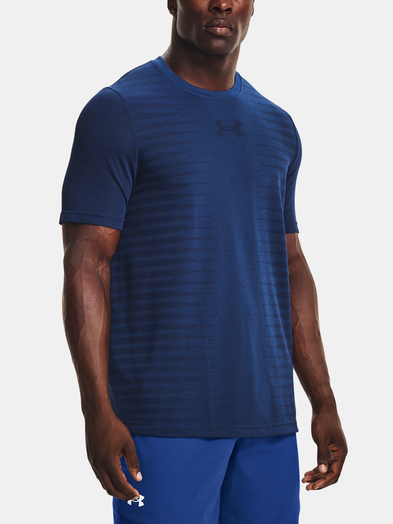 Under Armour UA Seamless Wordmark SS-BLU T-Shirt - Men's