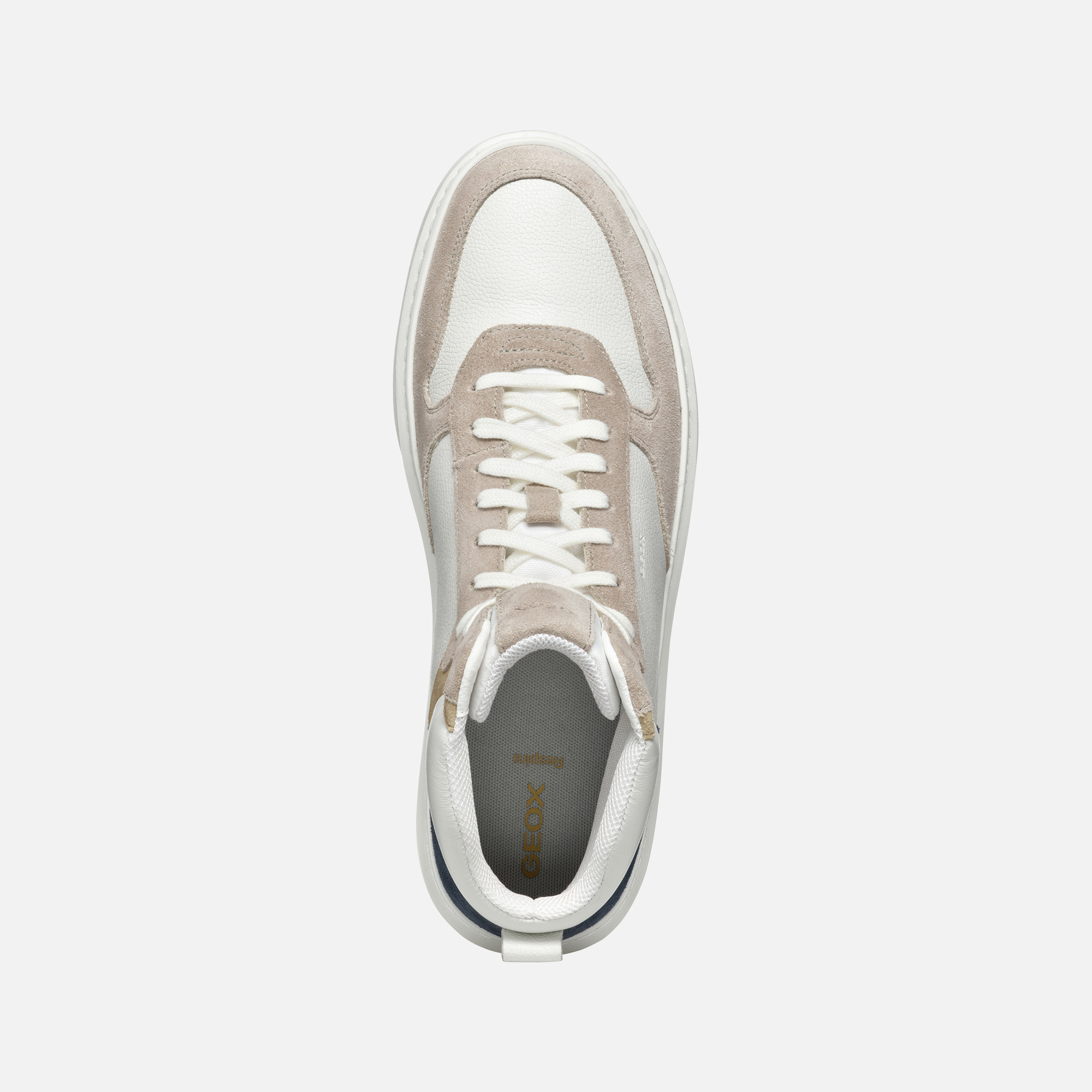 White men's sneakers Geox Deiven - Men's