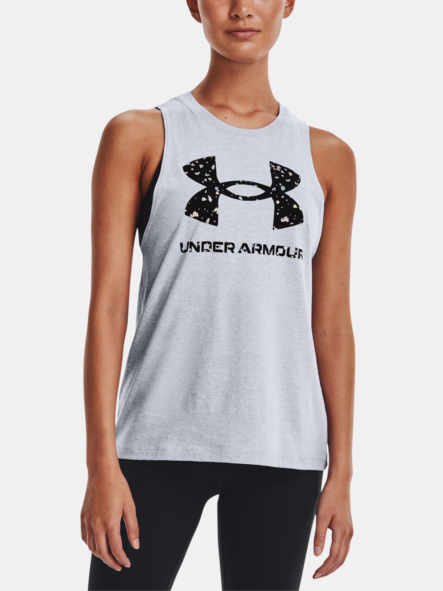 Under Armour Tank Top Live Sportstyle Graphic Tank-GRY - Women