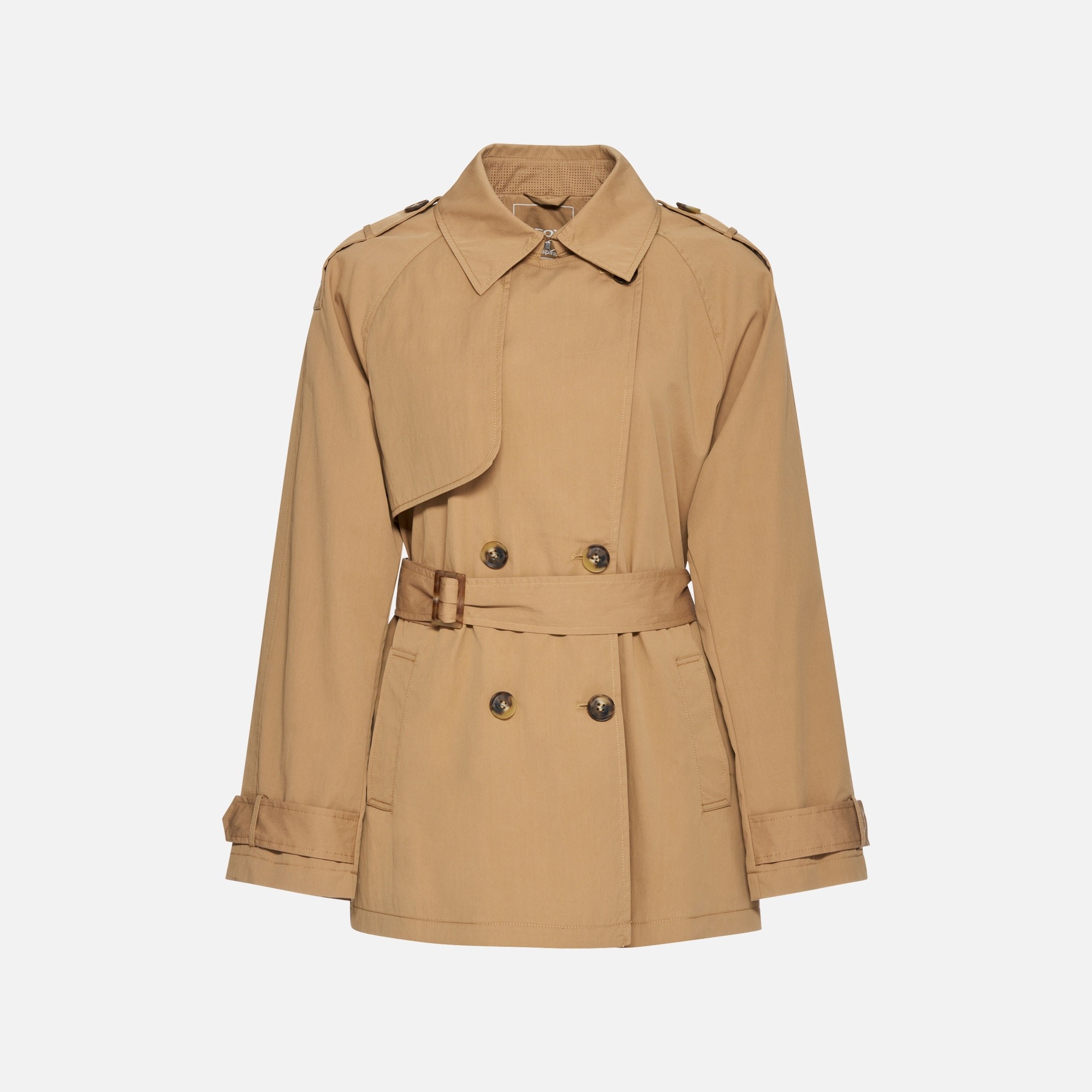 Beige Women's Coat Geox Lampedusa - Women's