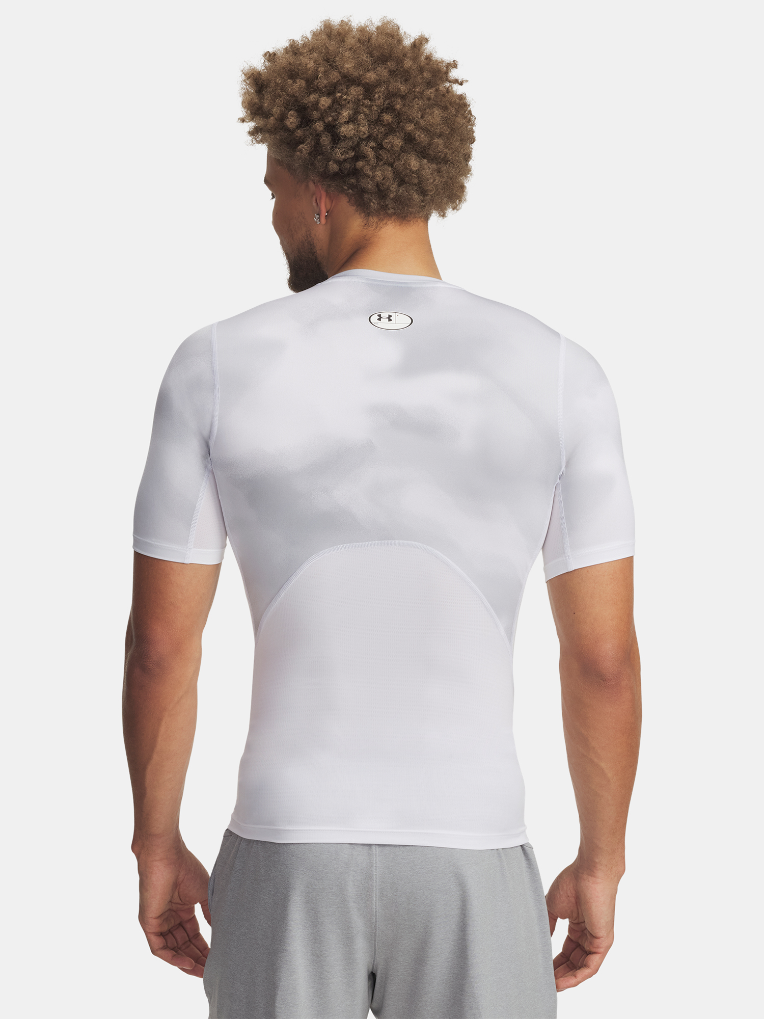 Under Armour UA HG Armour Printed SS-WHT Men's T-Shirt - Men's