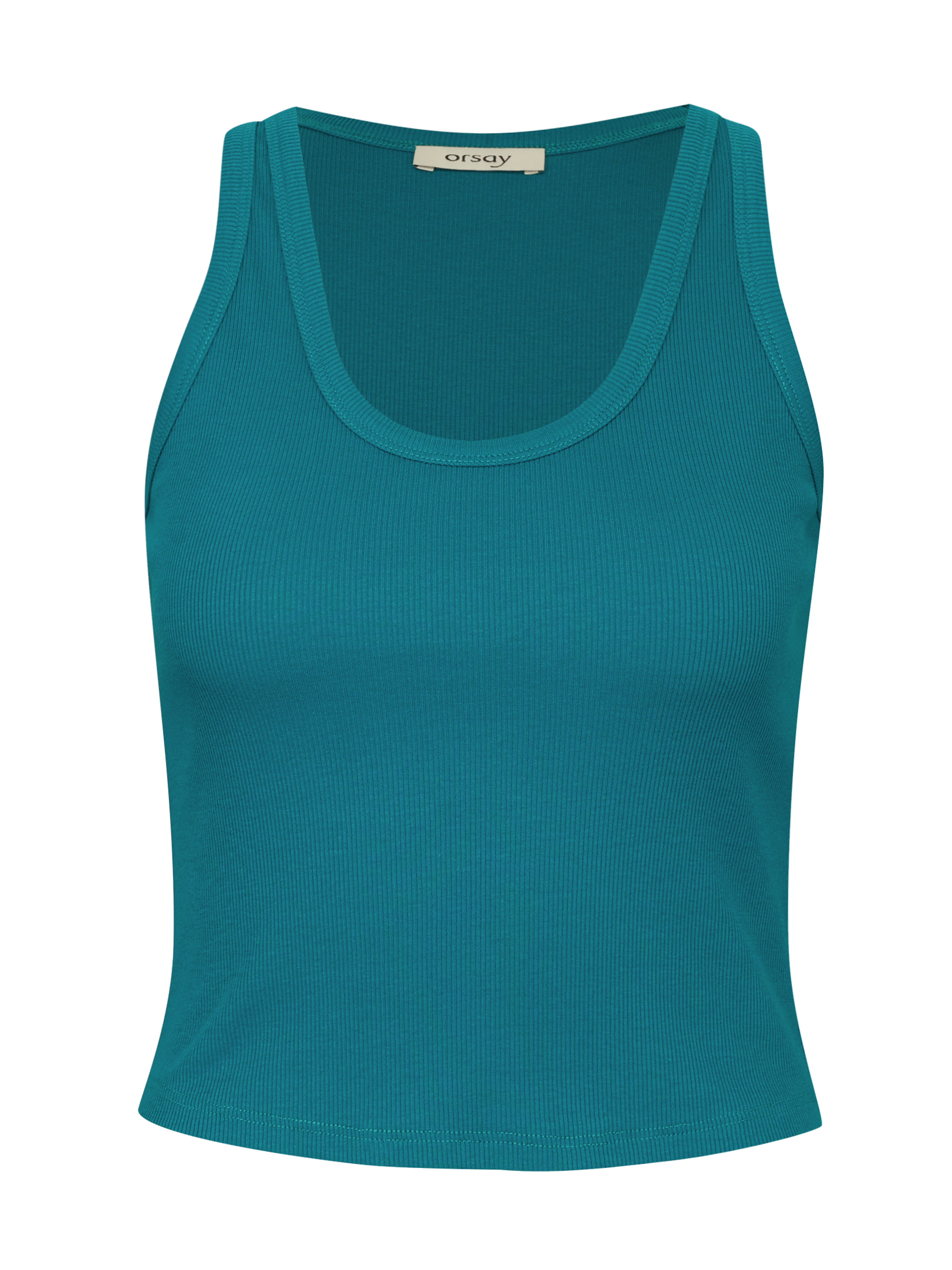 Turquoise women&#039;s crop tank top ORSAY - Women&#039;s