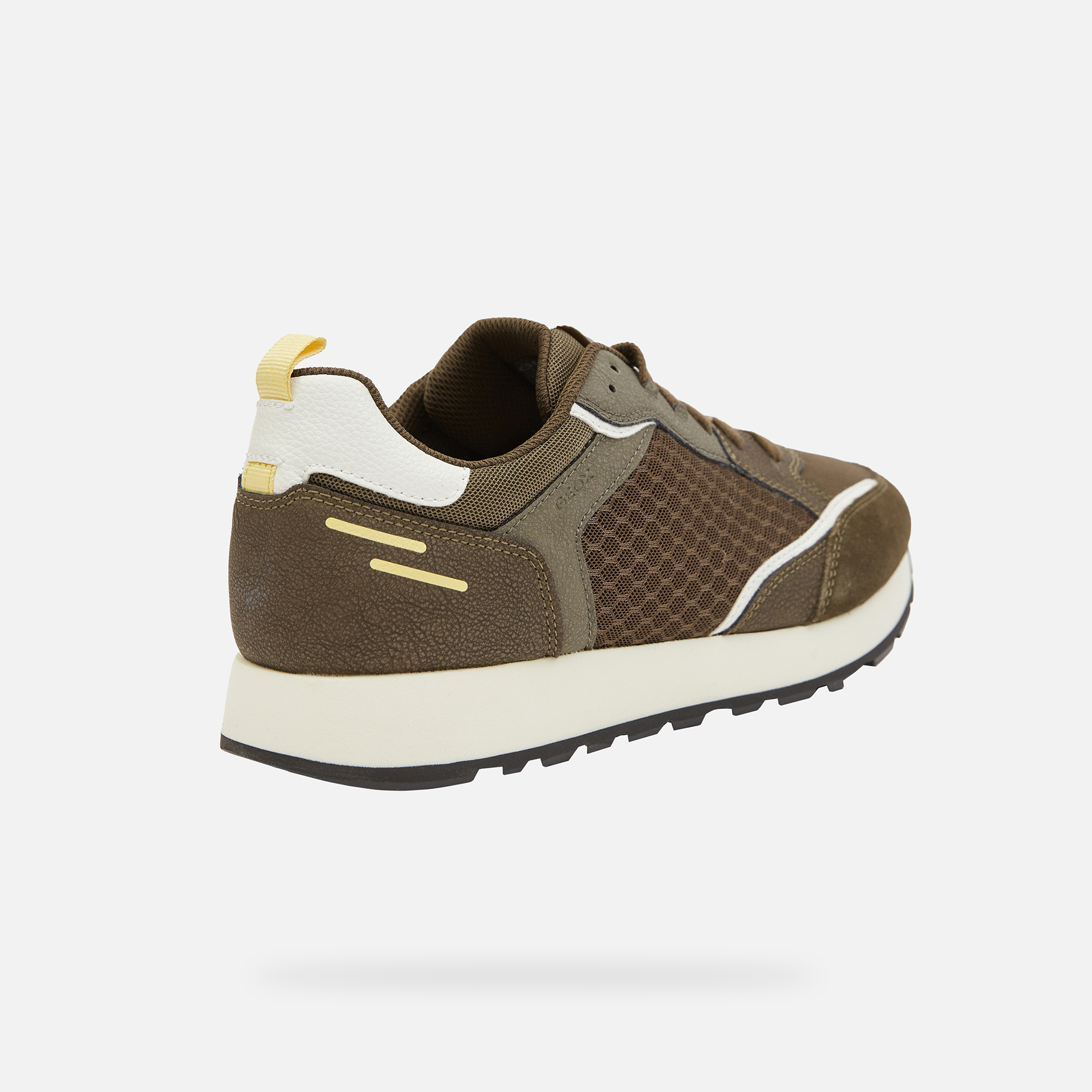 Khaki men's sneakers Geox Partenio - Men's