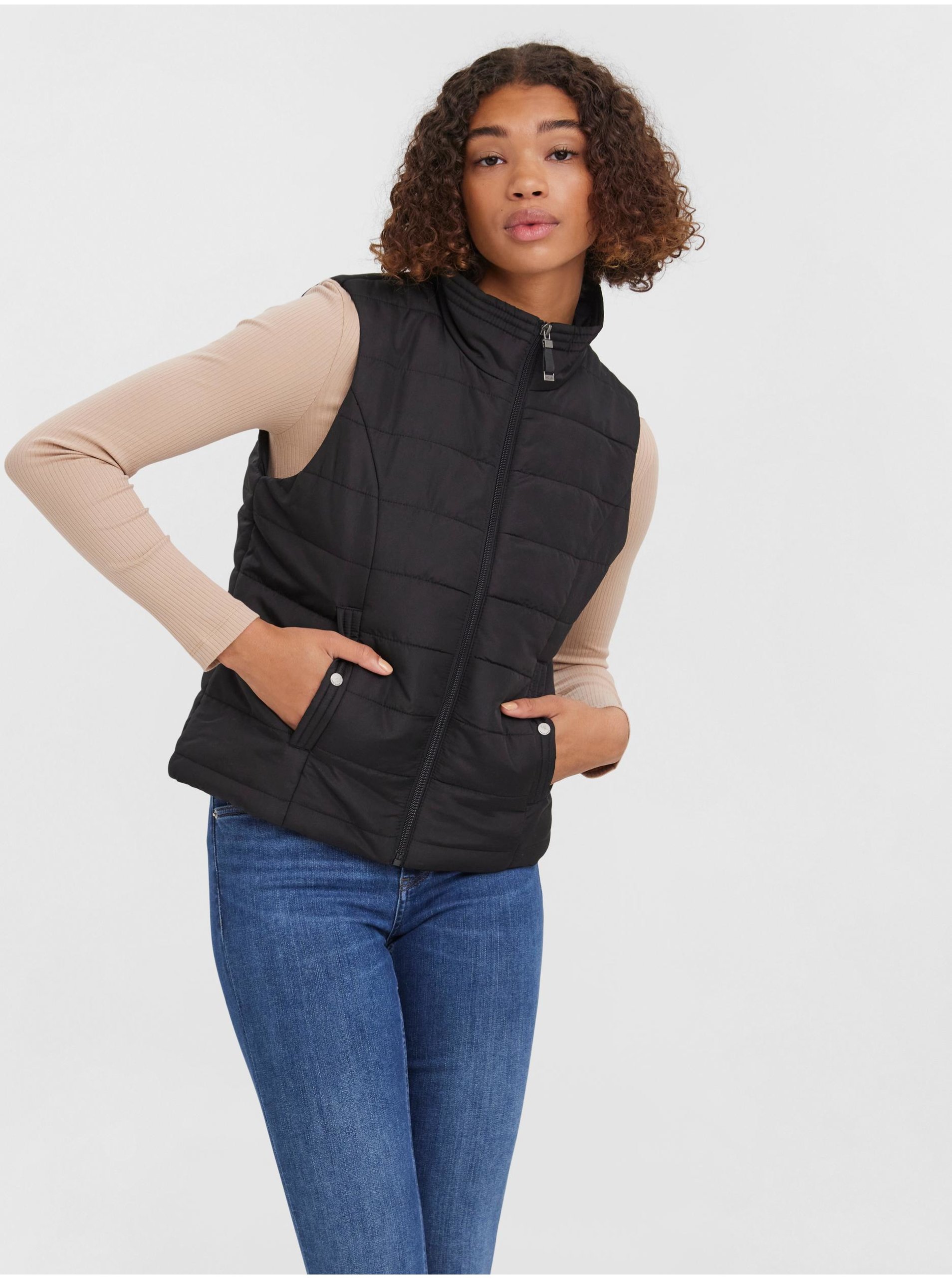 Black quilted vest VERO MODA Simone - Ladies