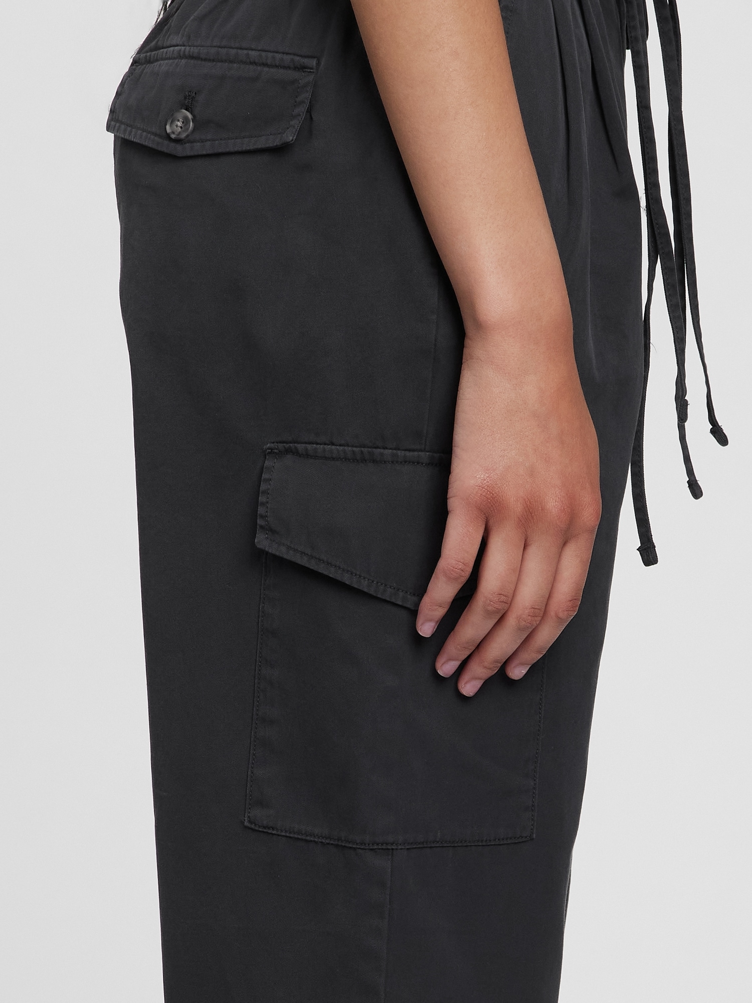 Pantaloni chino pentru femei GAP - negru