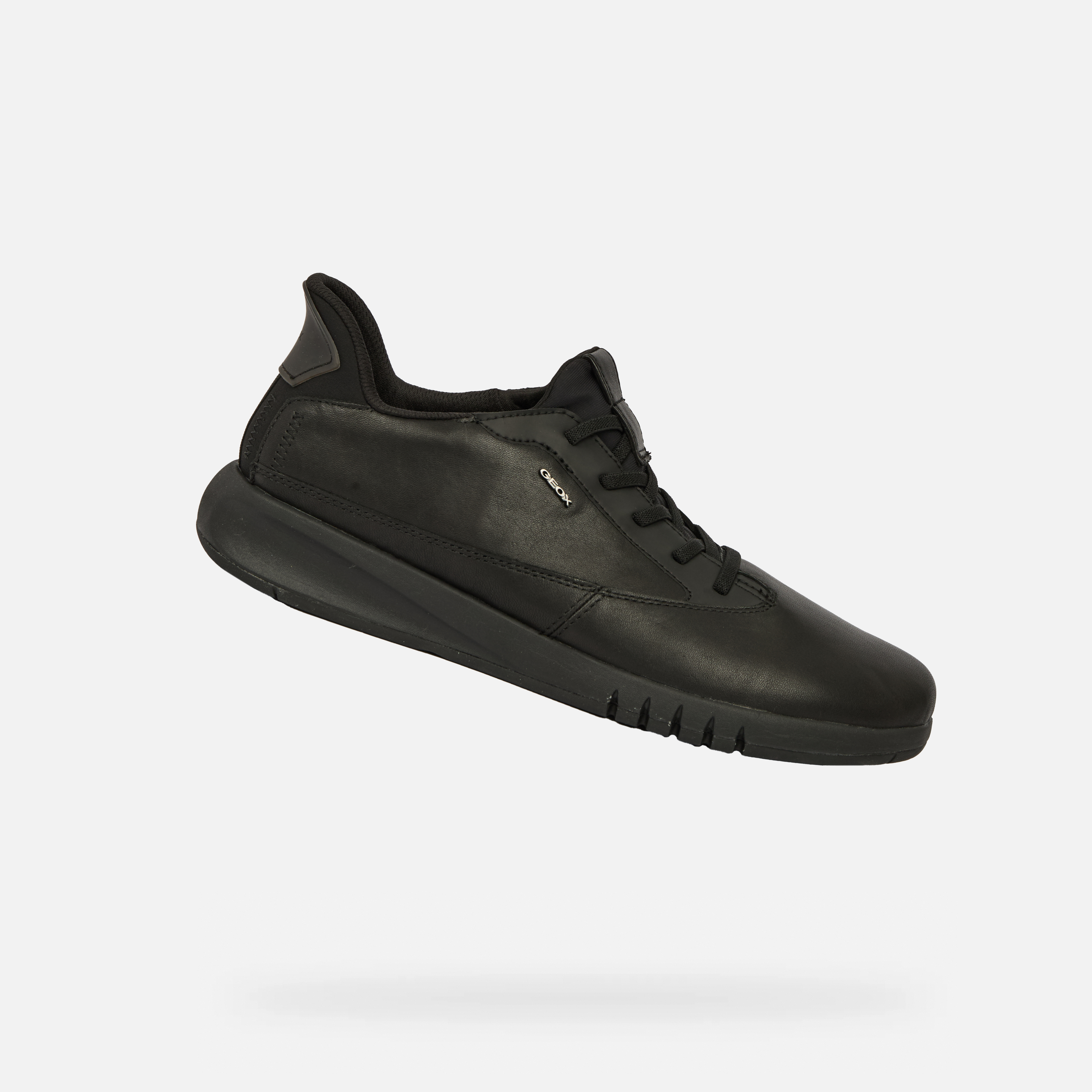 Black mens sneakers Geox Aerantis Plus Fast in - Mens