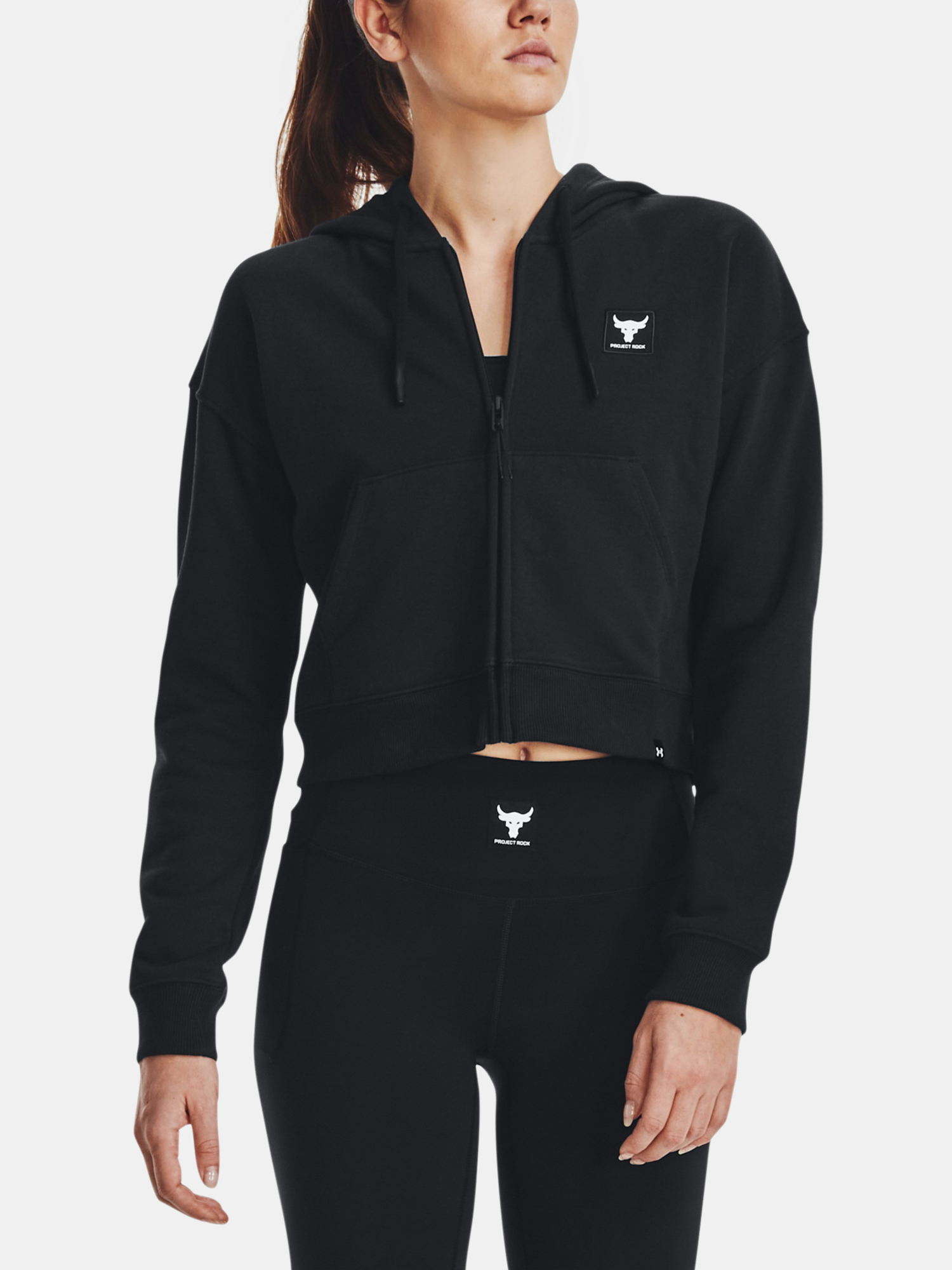 Under Armour Sweatshirt Pjt Rck HW Terry FZ-BLK - Women&#039;s