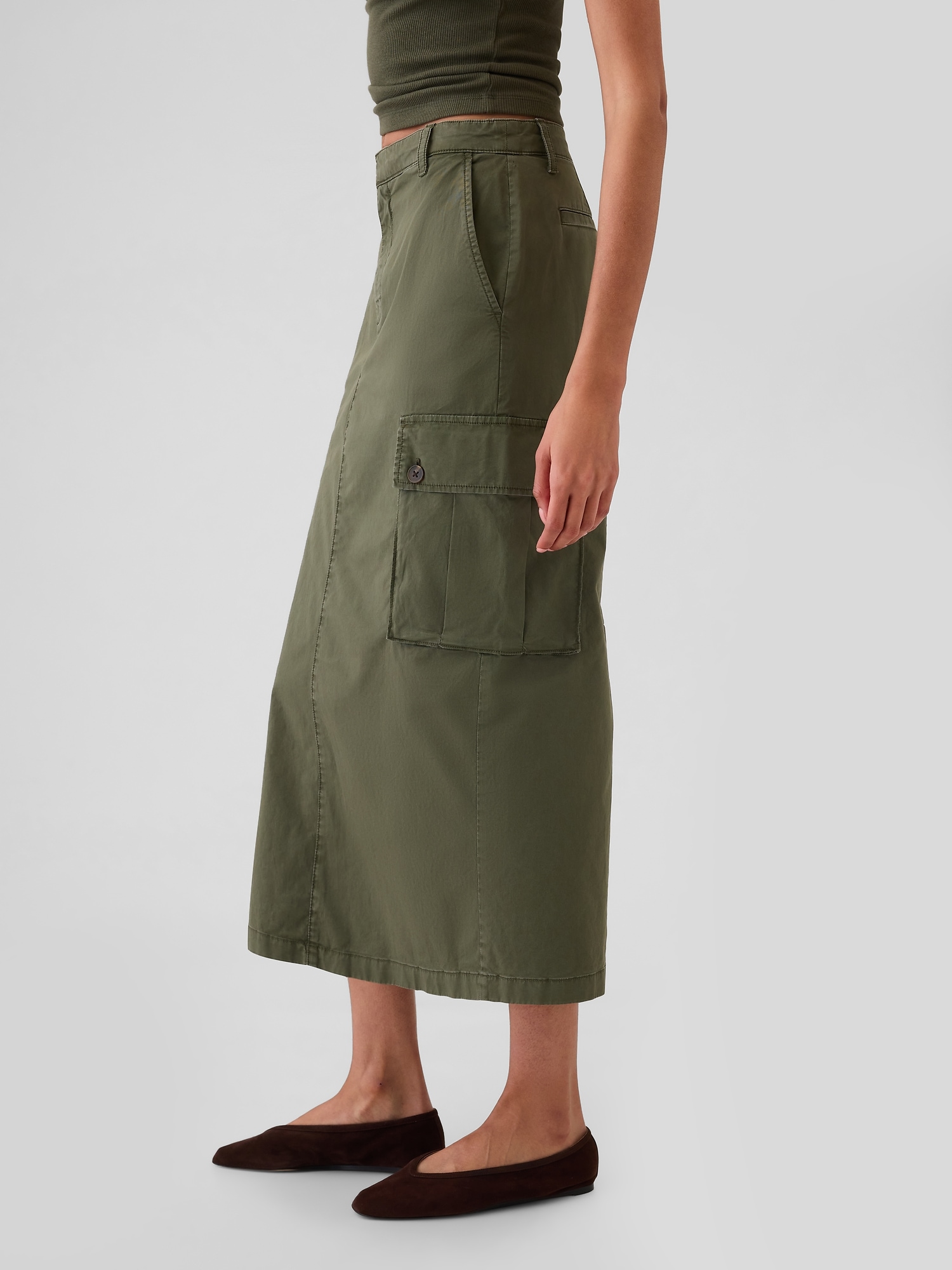 GAP Midi skirt with pockets Utility Cargo - Women&#039;s