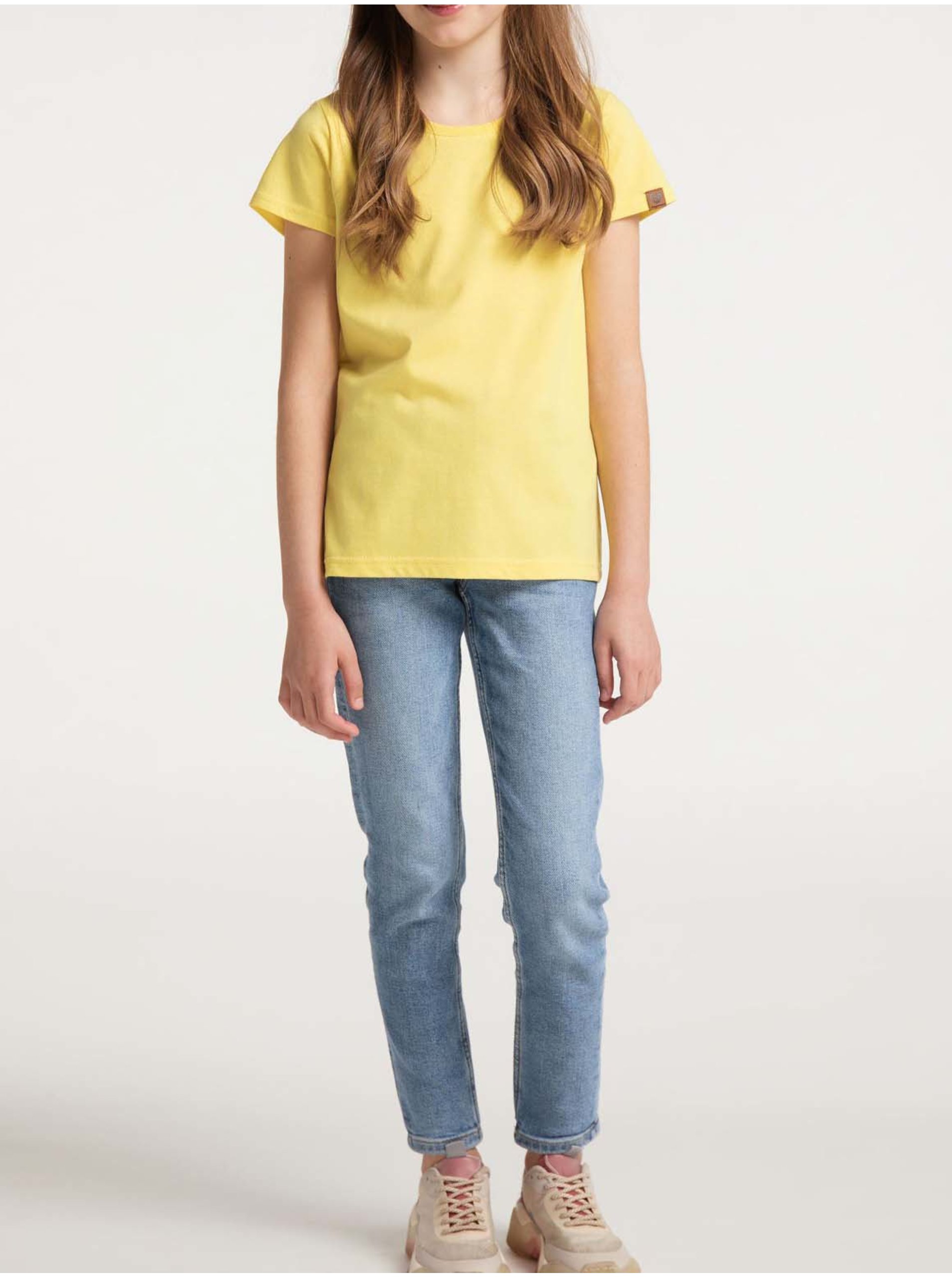 Levně Žluté holčičí basic tričko Ragwear Violka - Holky