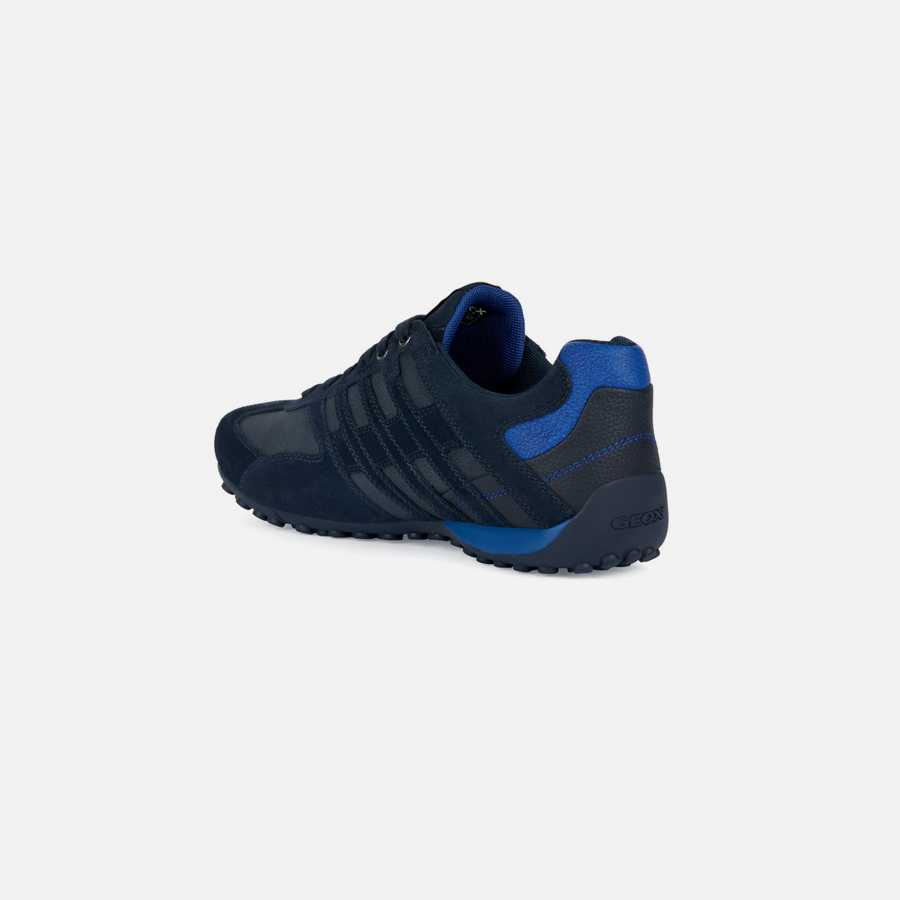 Dark blue men&#039;s sneakers Geox Snake - Men&#039;s