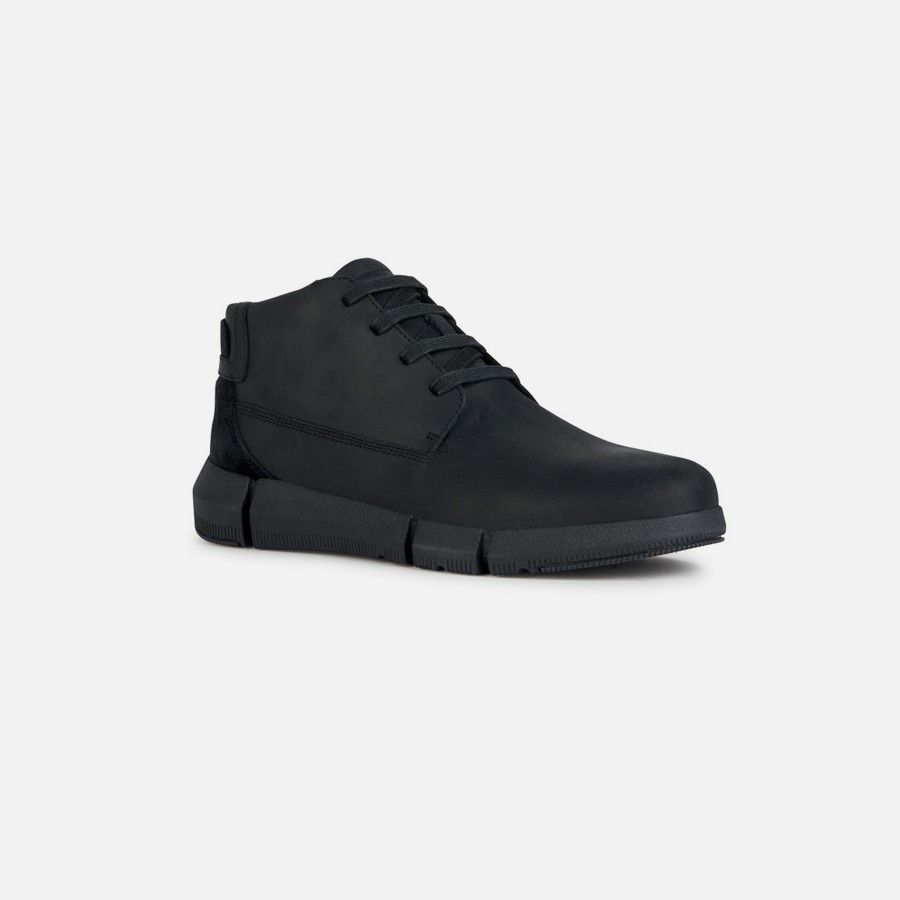 Black men&#039;s ankle boots Geox Adacter H - Men&#039;s