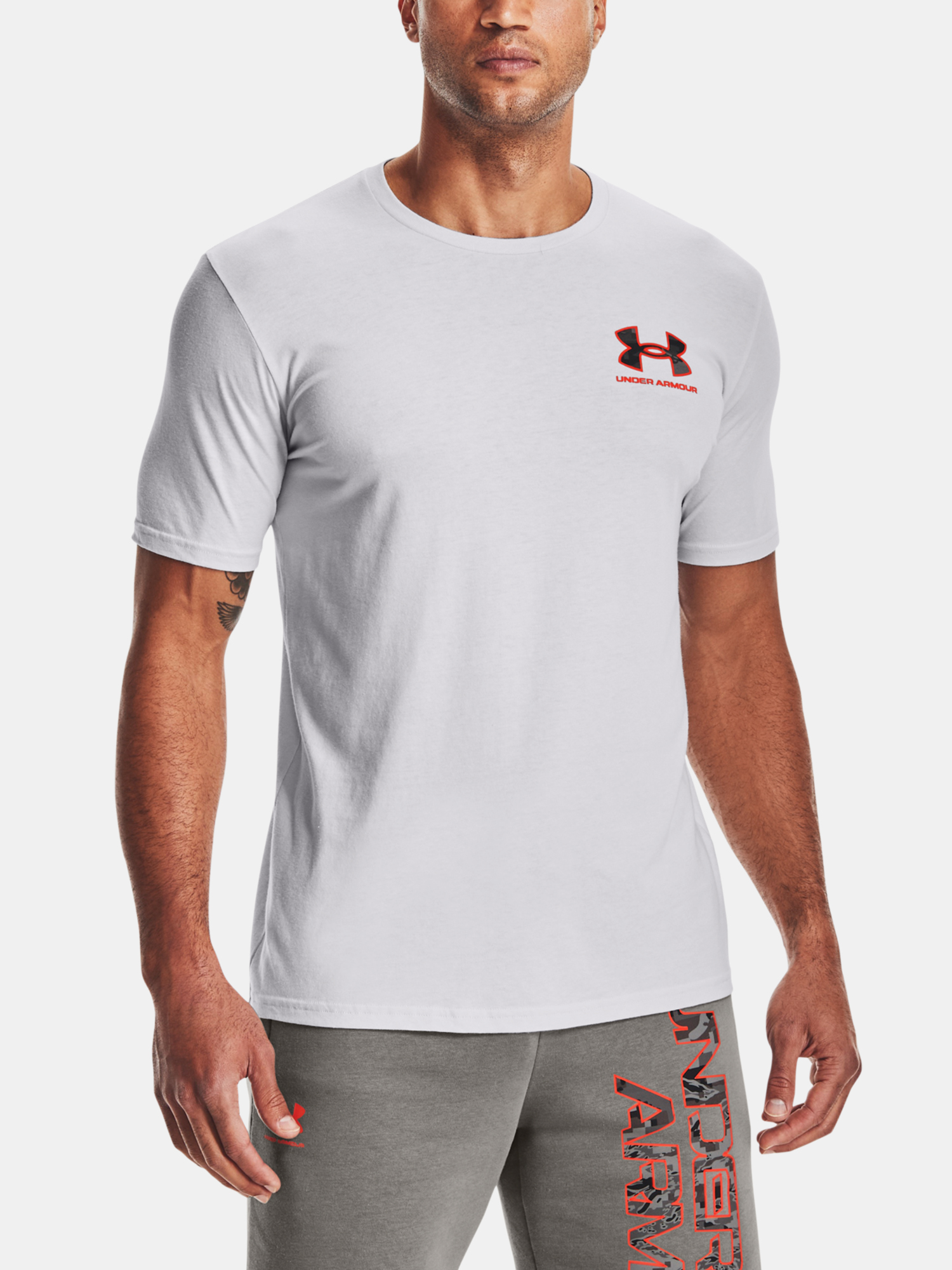 Under Armour ABC CAMO FILL WORDMARK SS-GRY T-Shirt - Men's