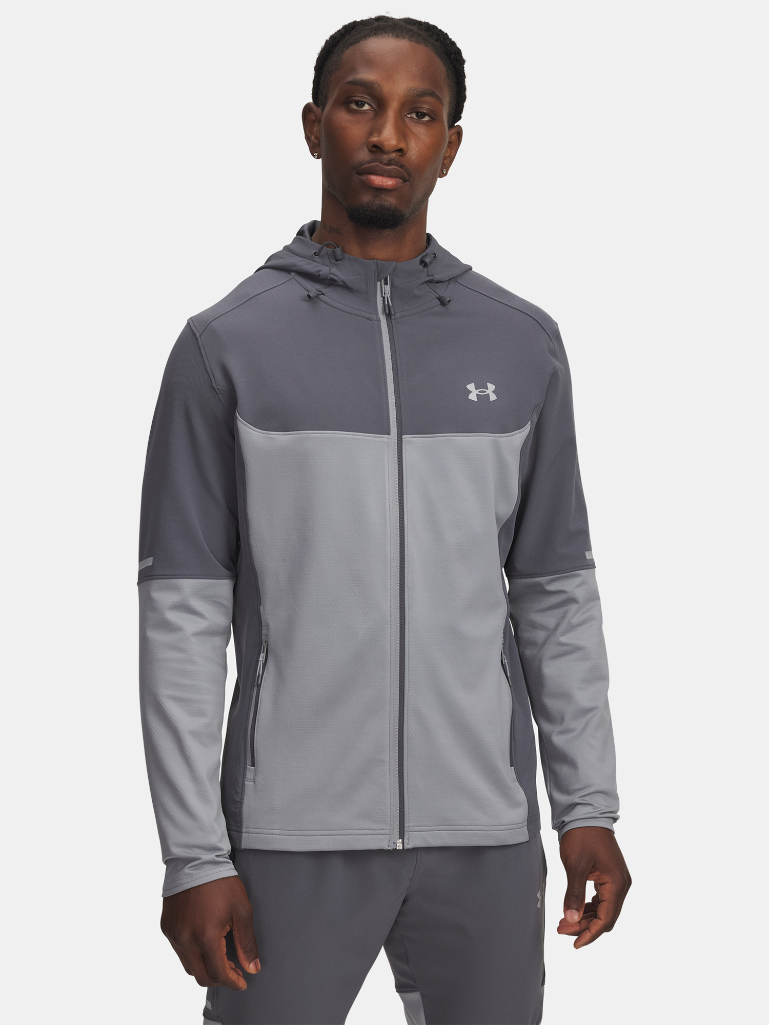 Men&#039;s Under Armour Utility Woven Winterized FZ-GRY Jacket - Mens