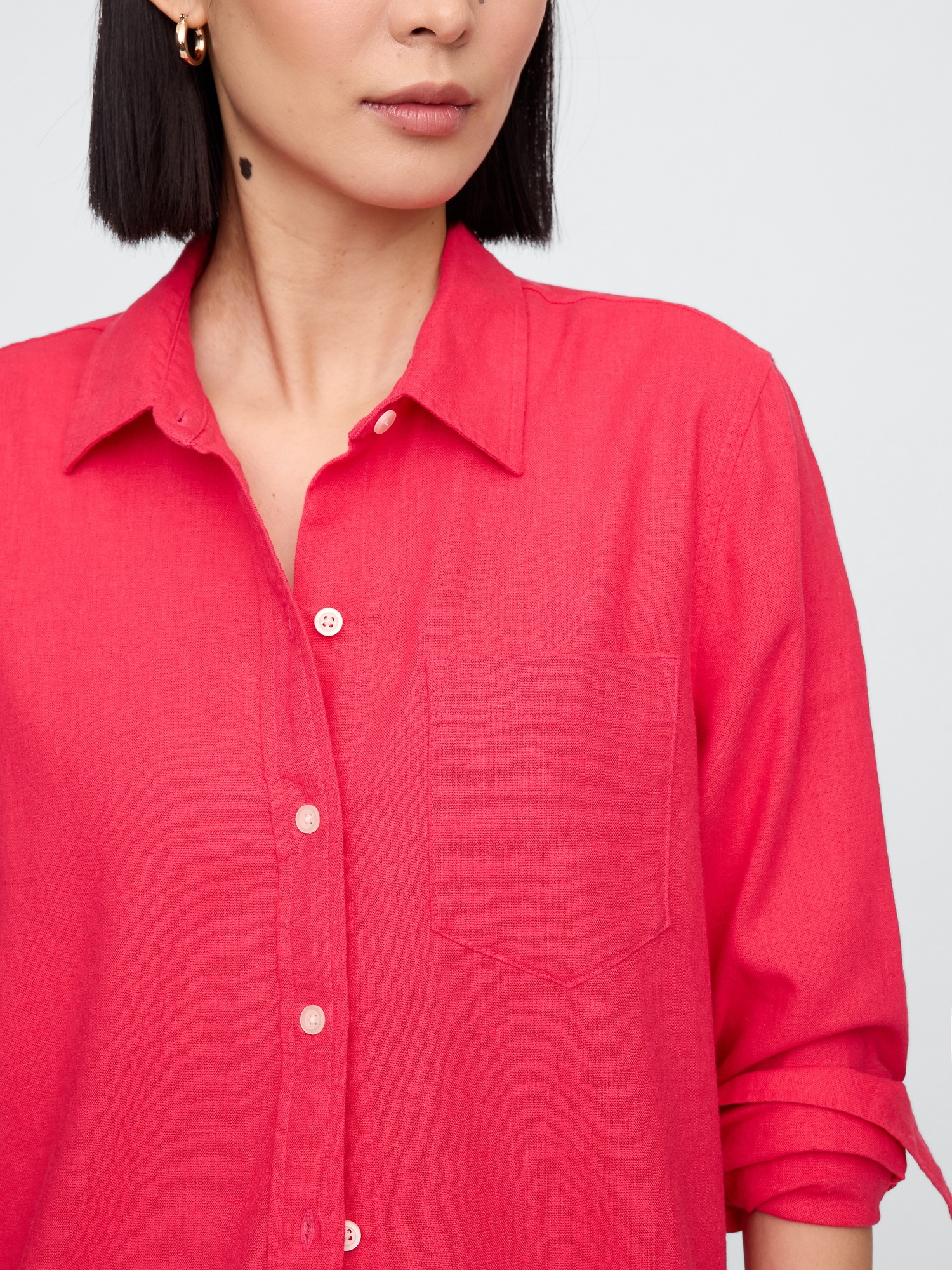 GAP Linen Shirt Easy Shirt - Women's