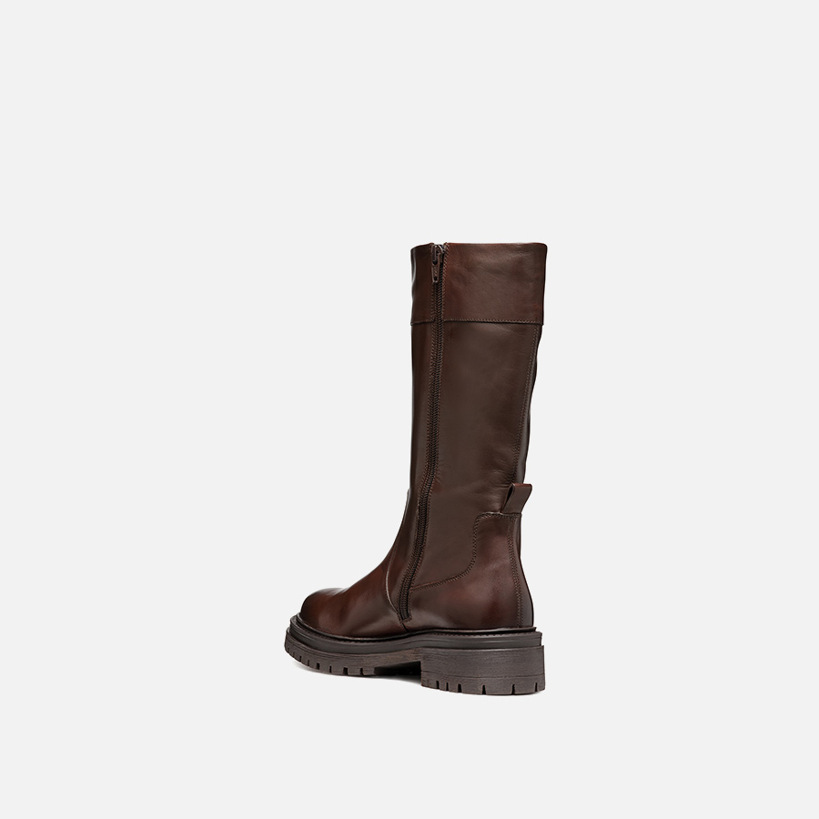 Dark brown women&#039;s boots Geox Iridea - Women&#039;s