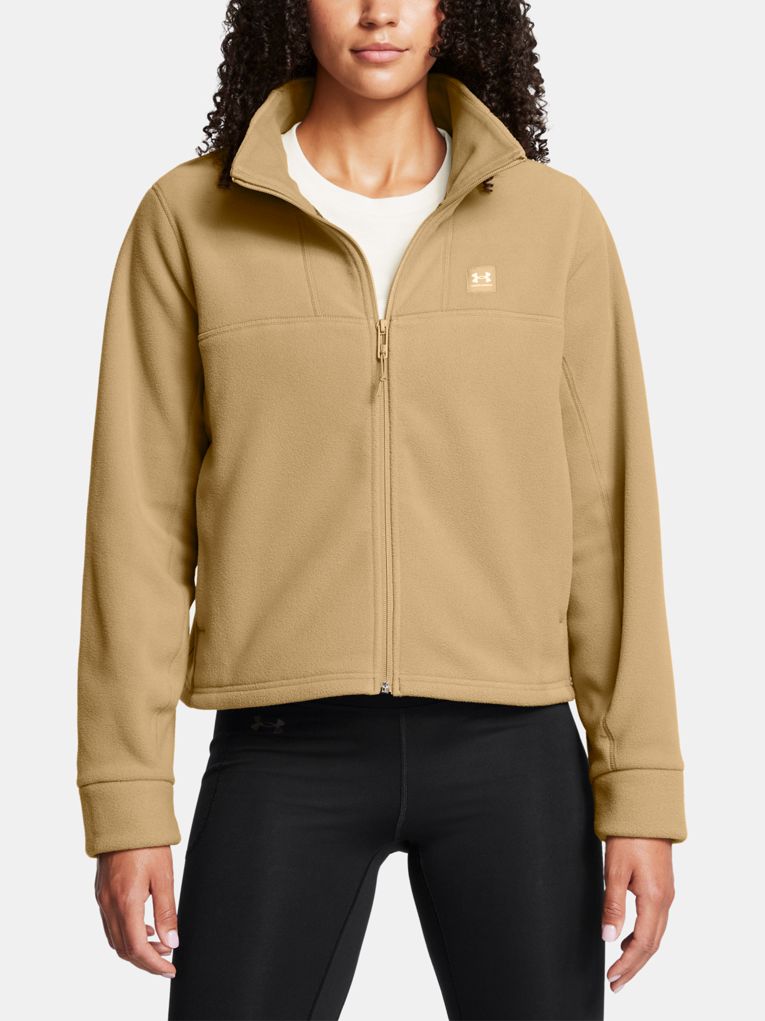 Women's Sweatshirt Under Armour UA W Expanse Fleece FZ-BRN - Women's