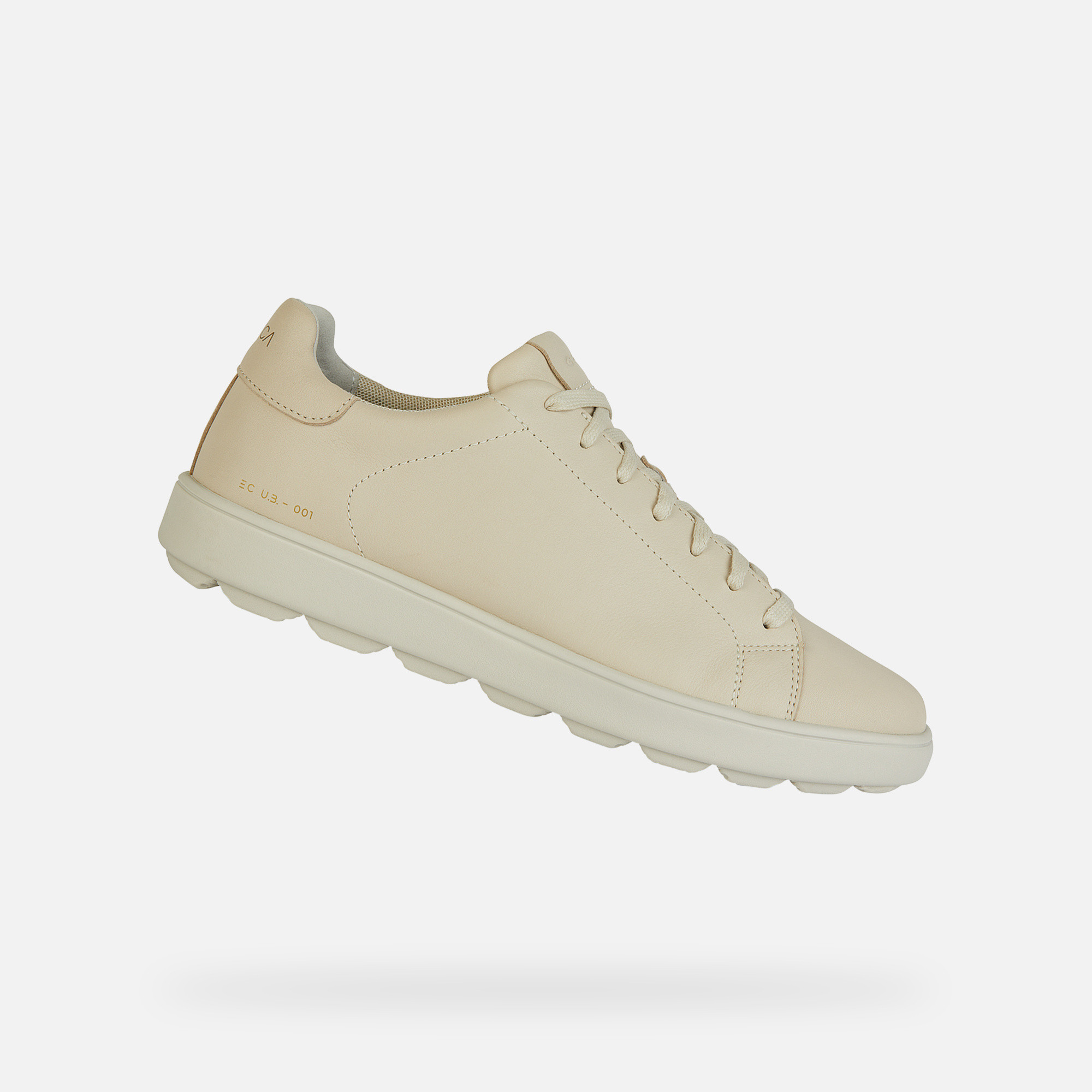 Beige men&#039;s sneakers Geox Spherica ECUB-1 - Men&#039;s