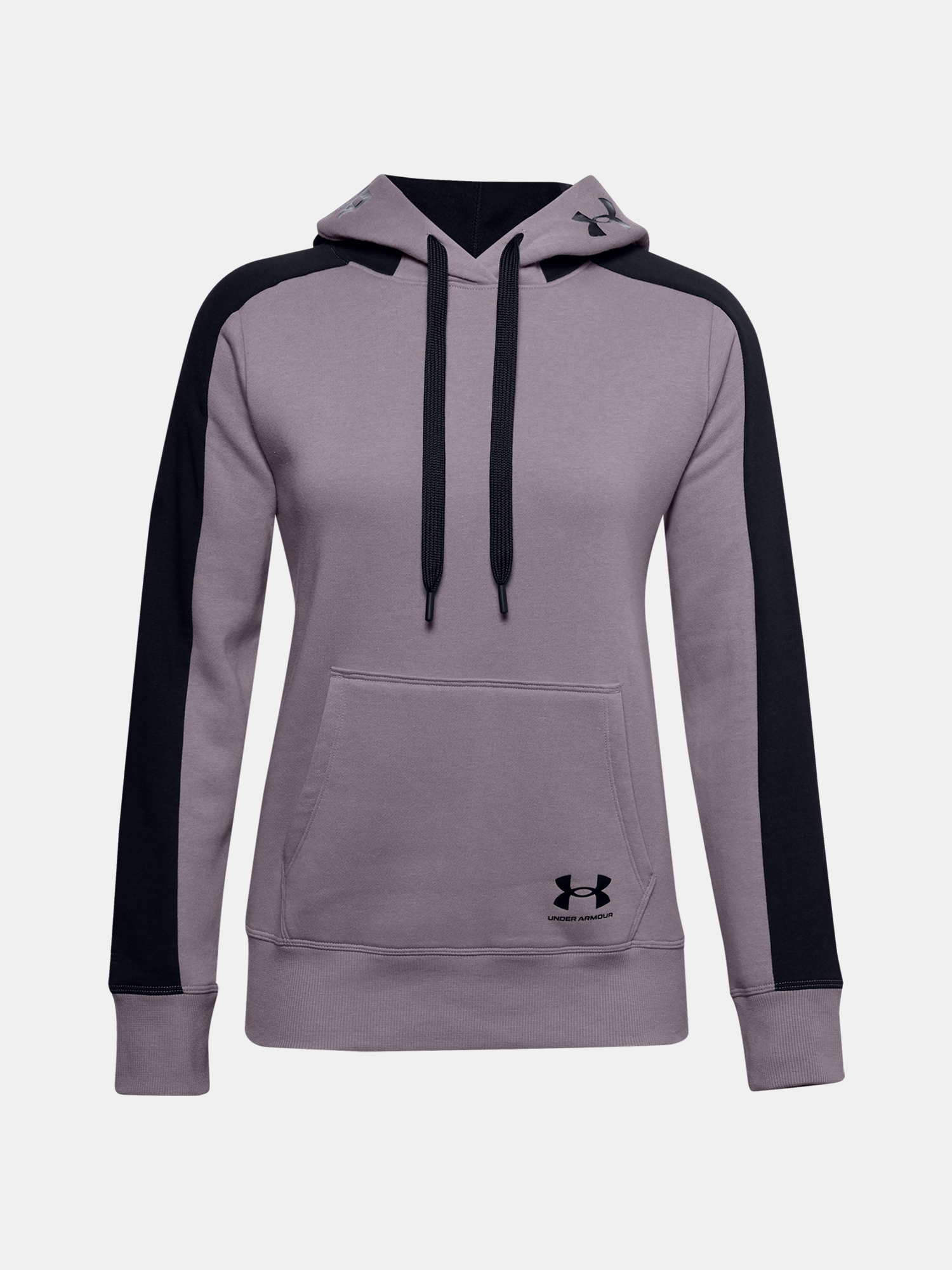 Under Armour Sweatshirt Rival Flece Grphic CB Hoodie-PPL - Ladies