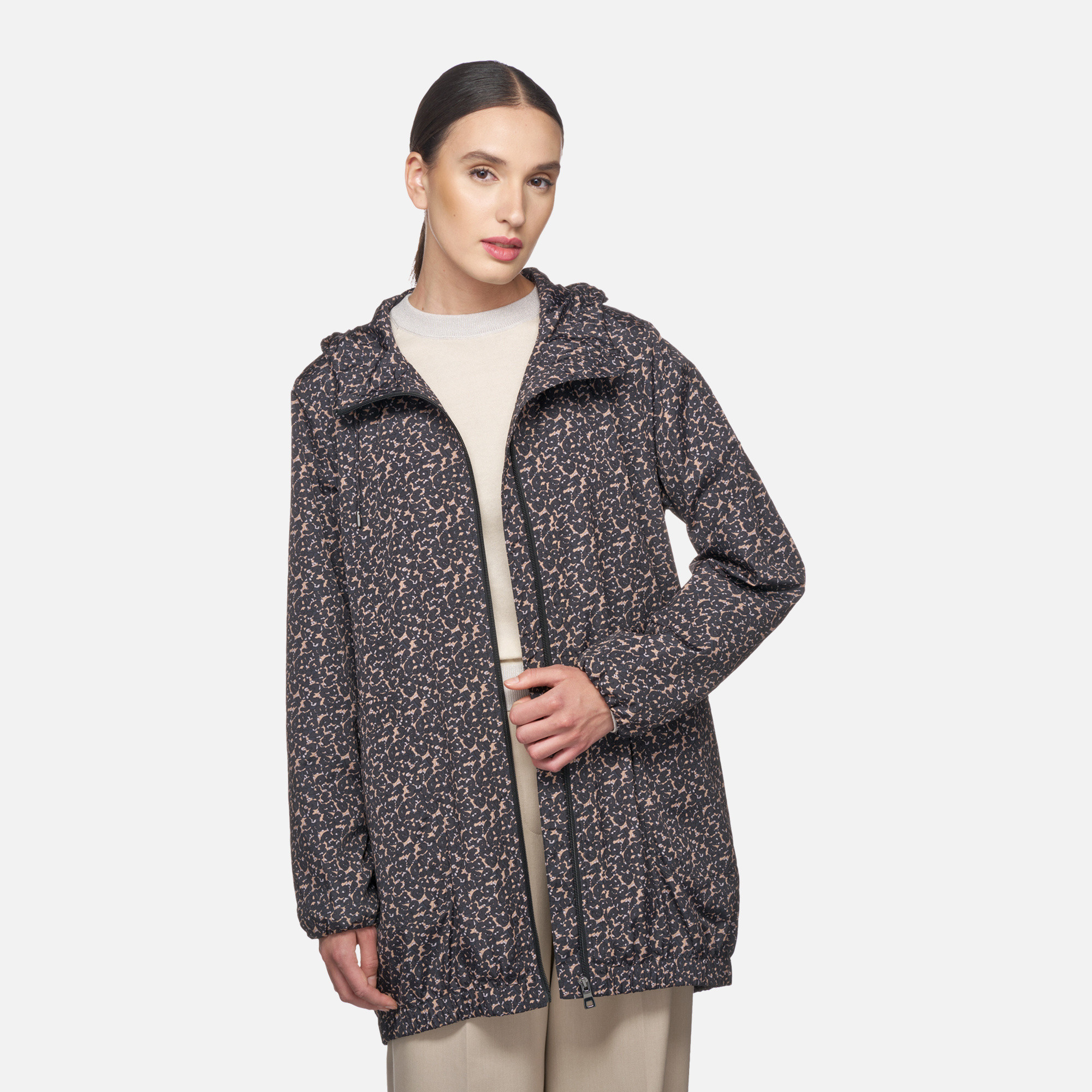 Brown women's jacket Geox Aurely - Women's