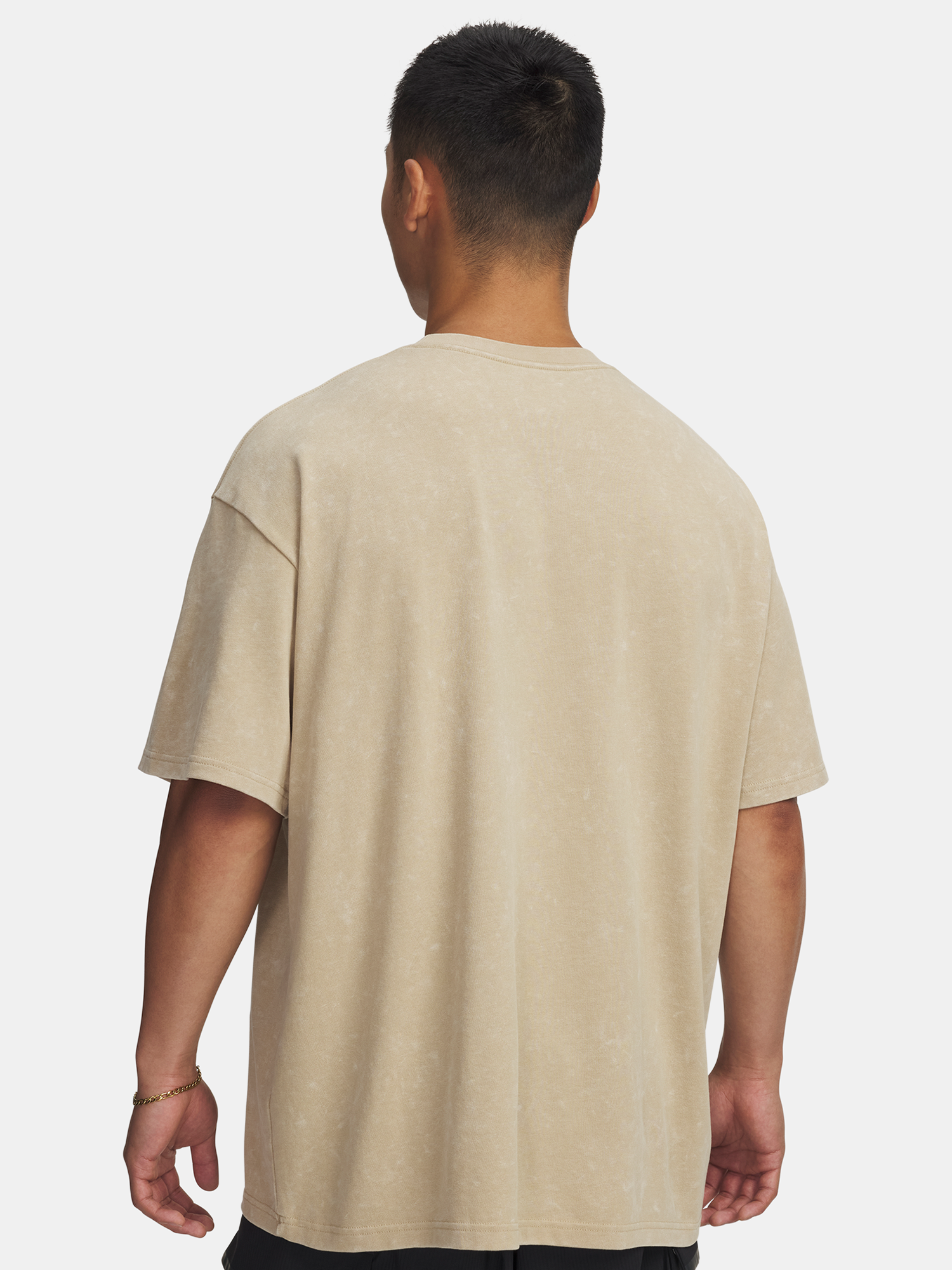 Men's Under Armour UA M HW OS LOGO WASH SS-BRN - Men's T-Shirt