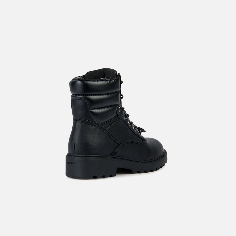 Black Girls Ankle Boots Geox Casey B ABX - Girls