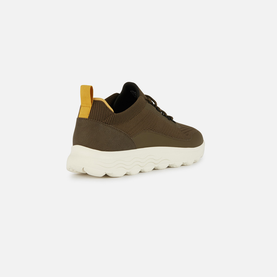 Olive men's sneakers Geox Spherica - Men