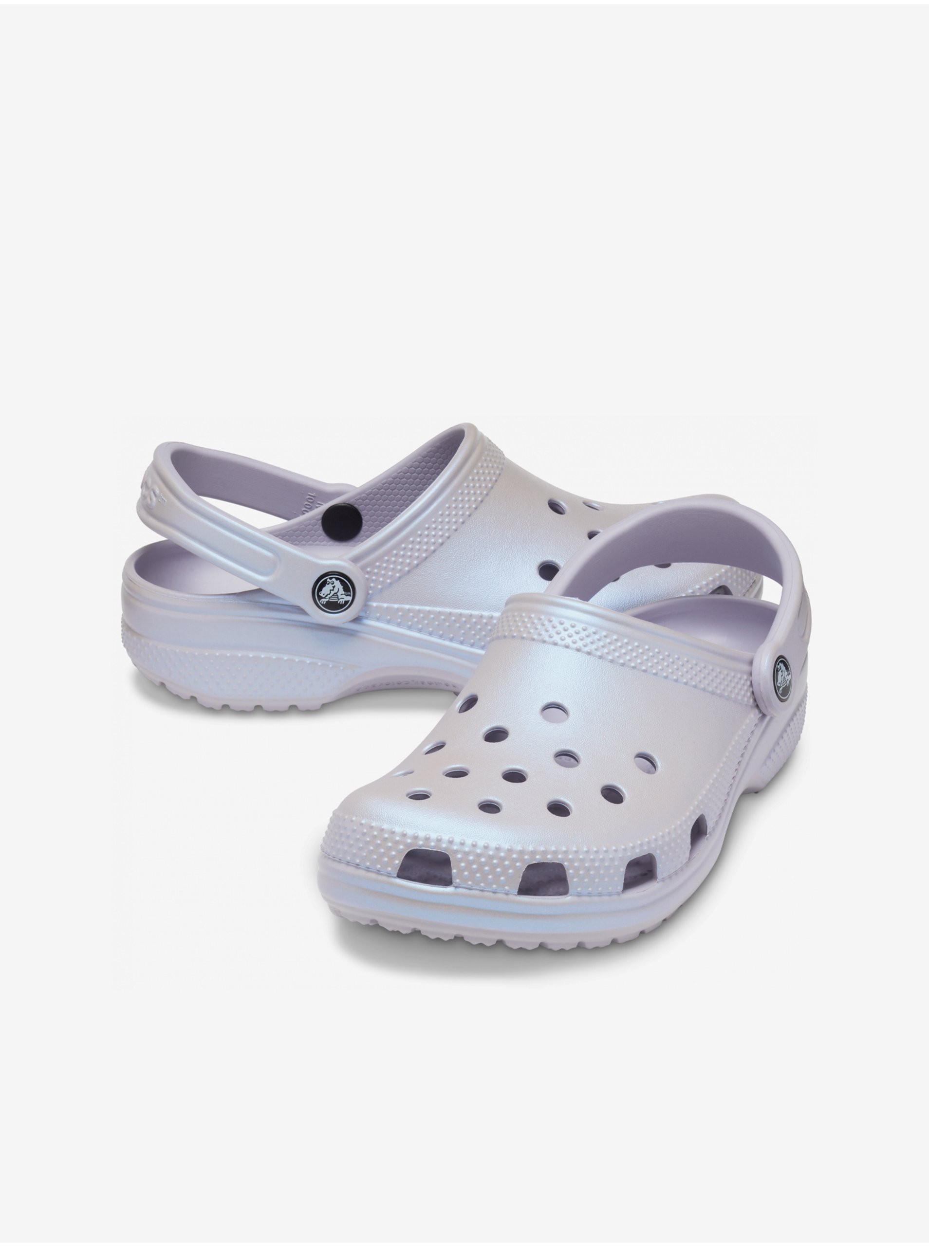 Light Purple Women&#039;s Matalic Slippers Crocs - Women