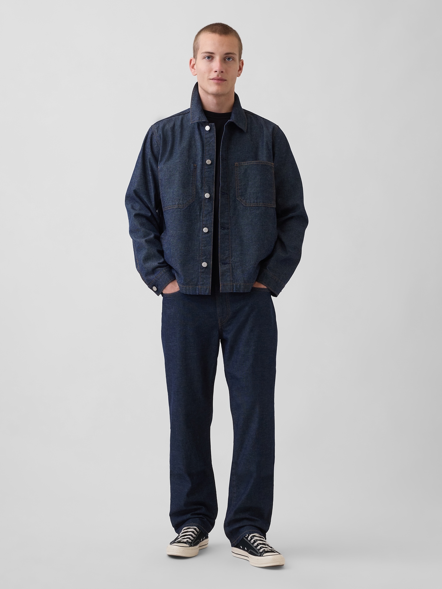 Мъжки дънки GAP с удобен прав дизайн