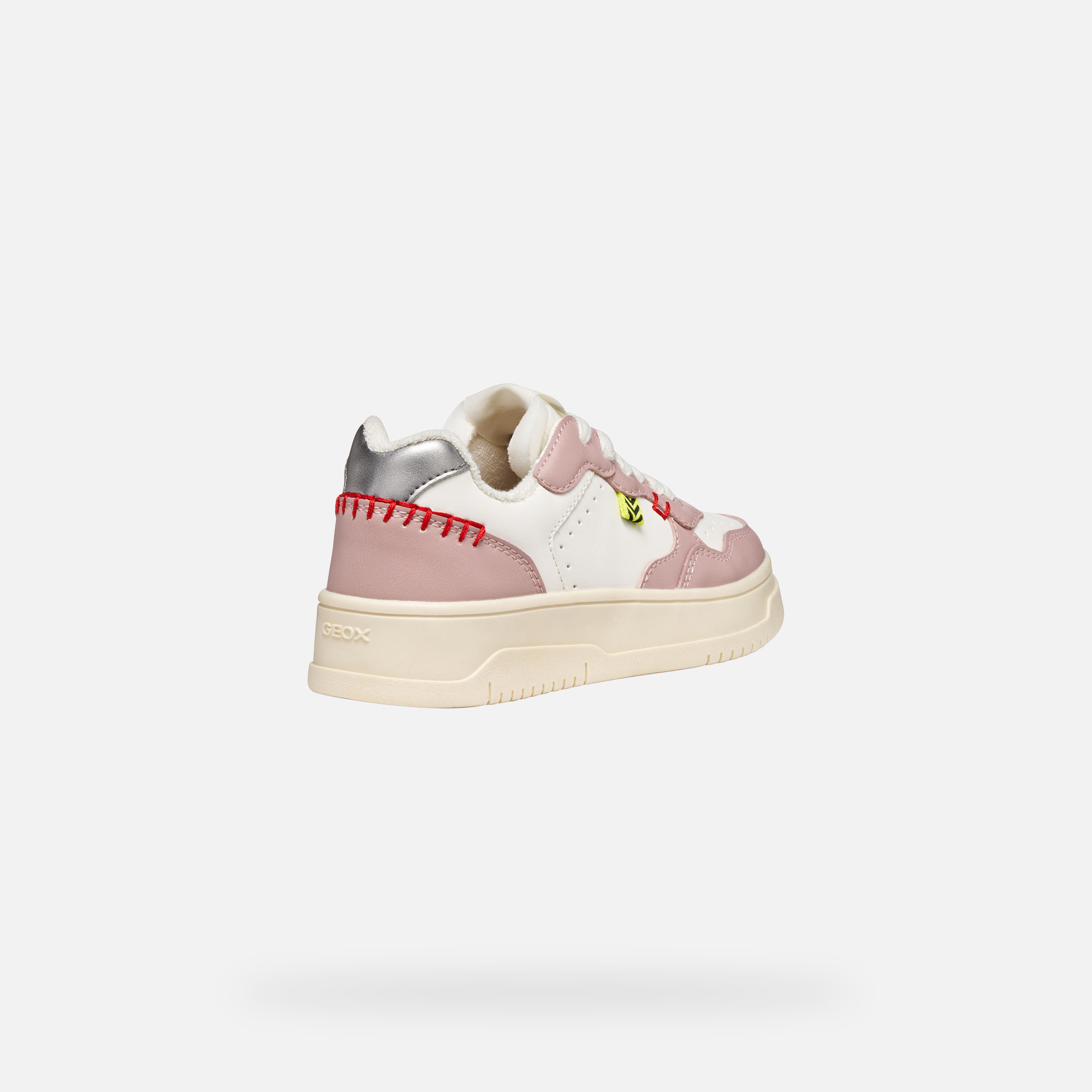 White Girls Geox Lestrella Sneakers - Girls
