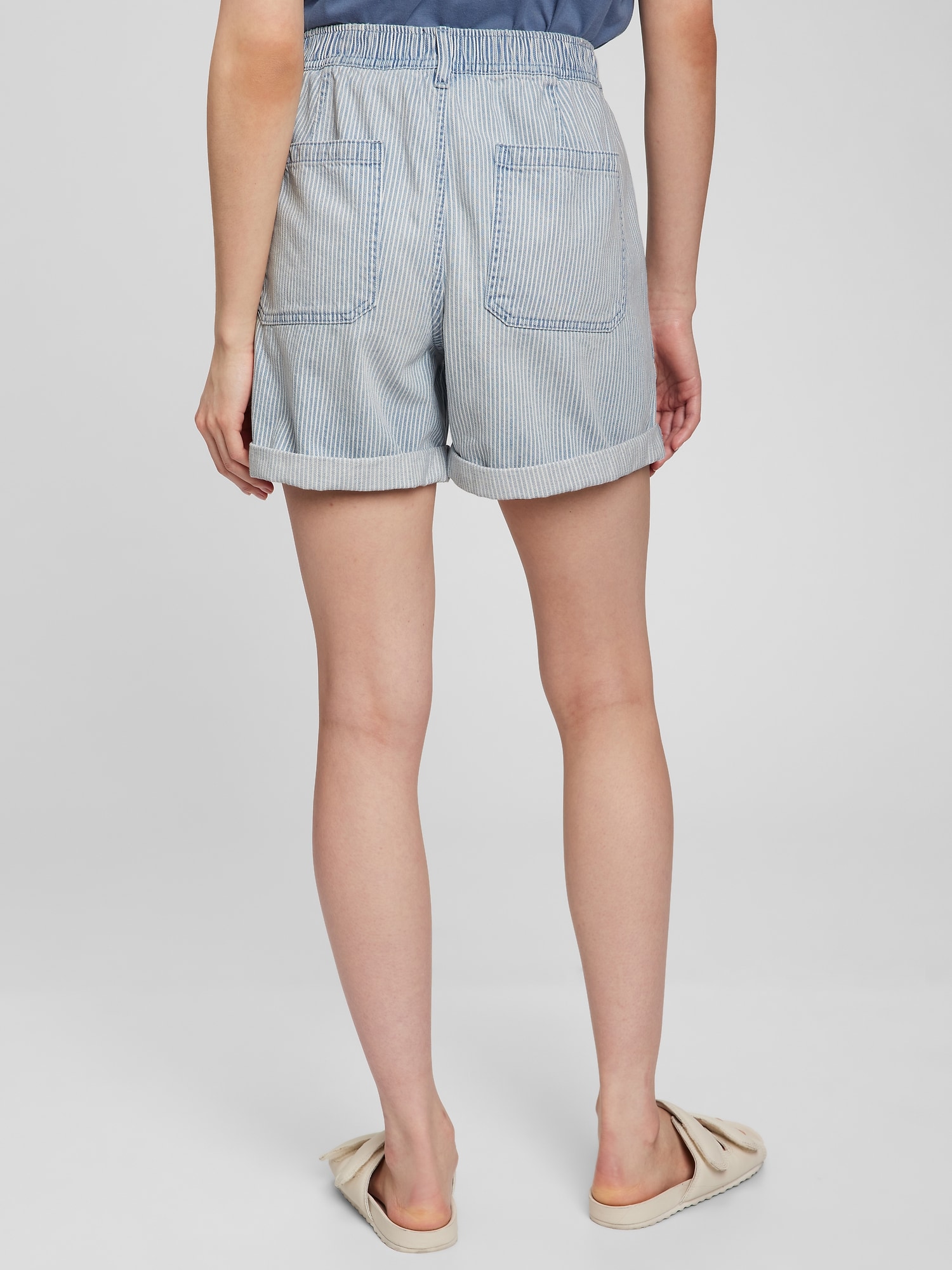 Pantaloni scurti pentru femei GAP - albastru
