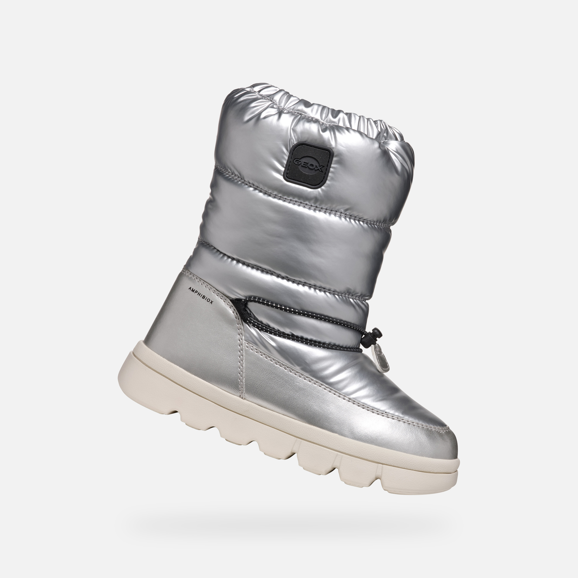 Silver Girls Winter Shoes Geox Willabooa - Girls