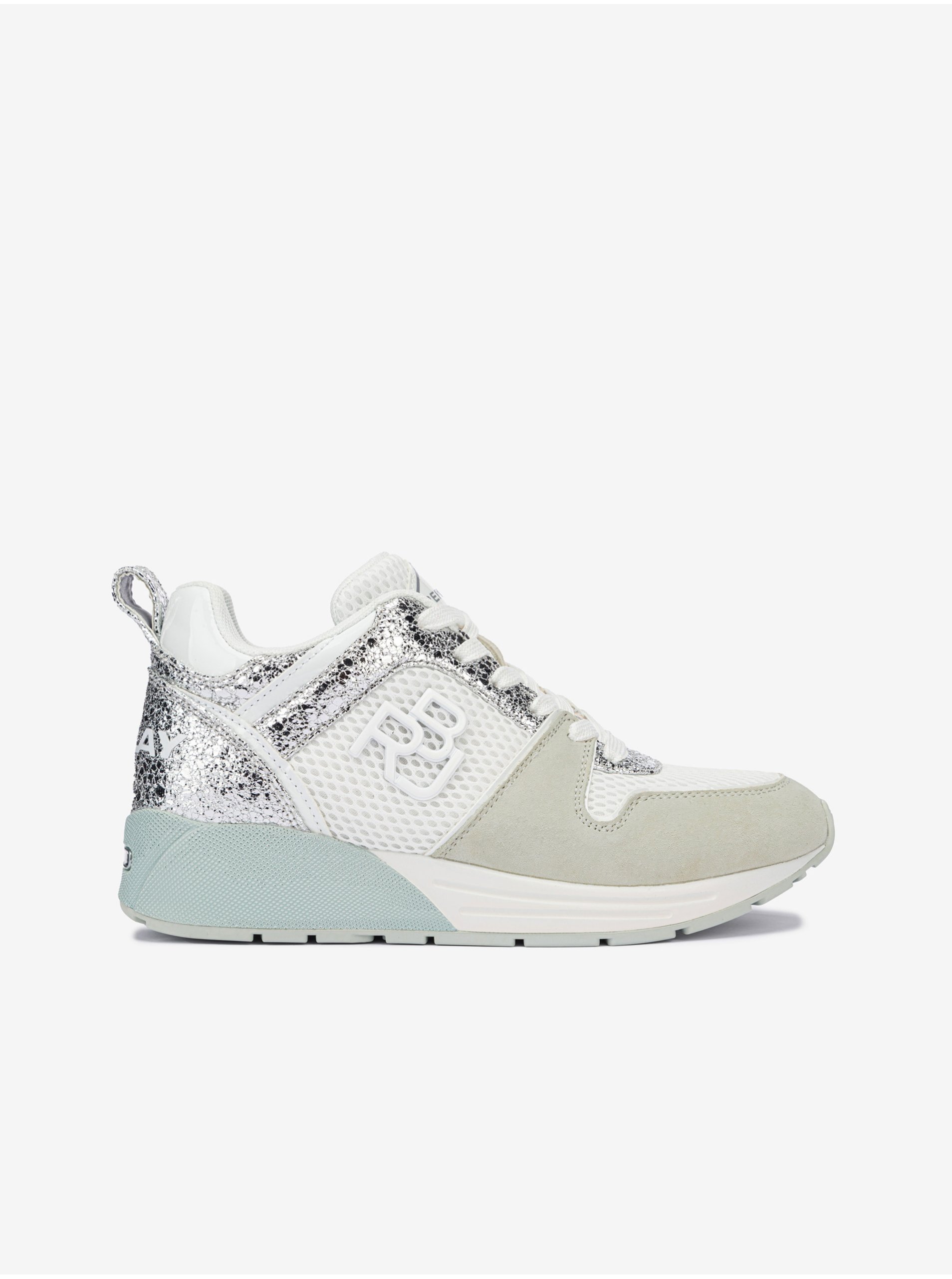 Women's Sneakers In White-Silver Replay - Womens
