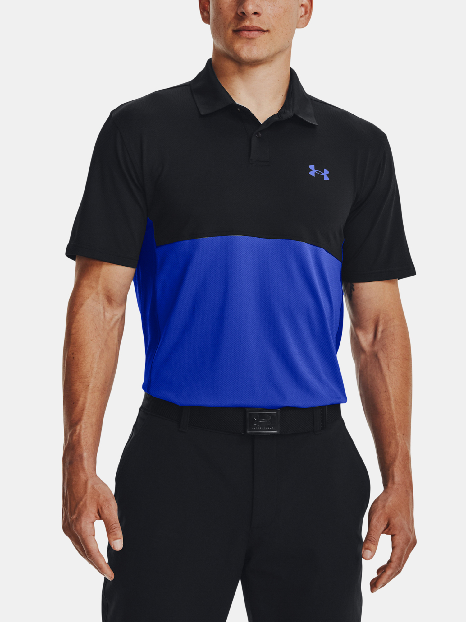 Under Armour T-Shirt UA Performance Blocked Polo-BLK - Men