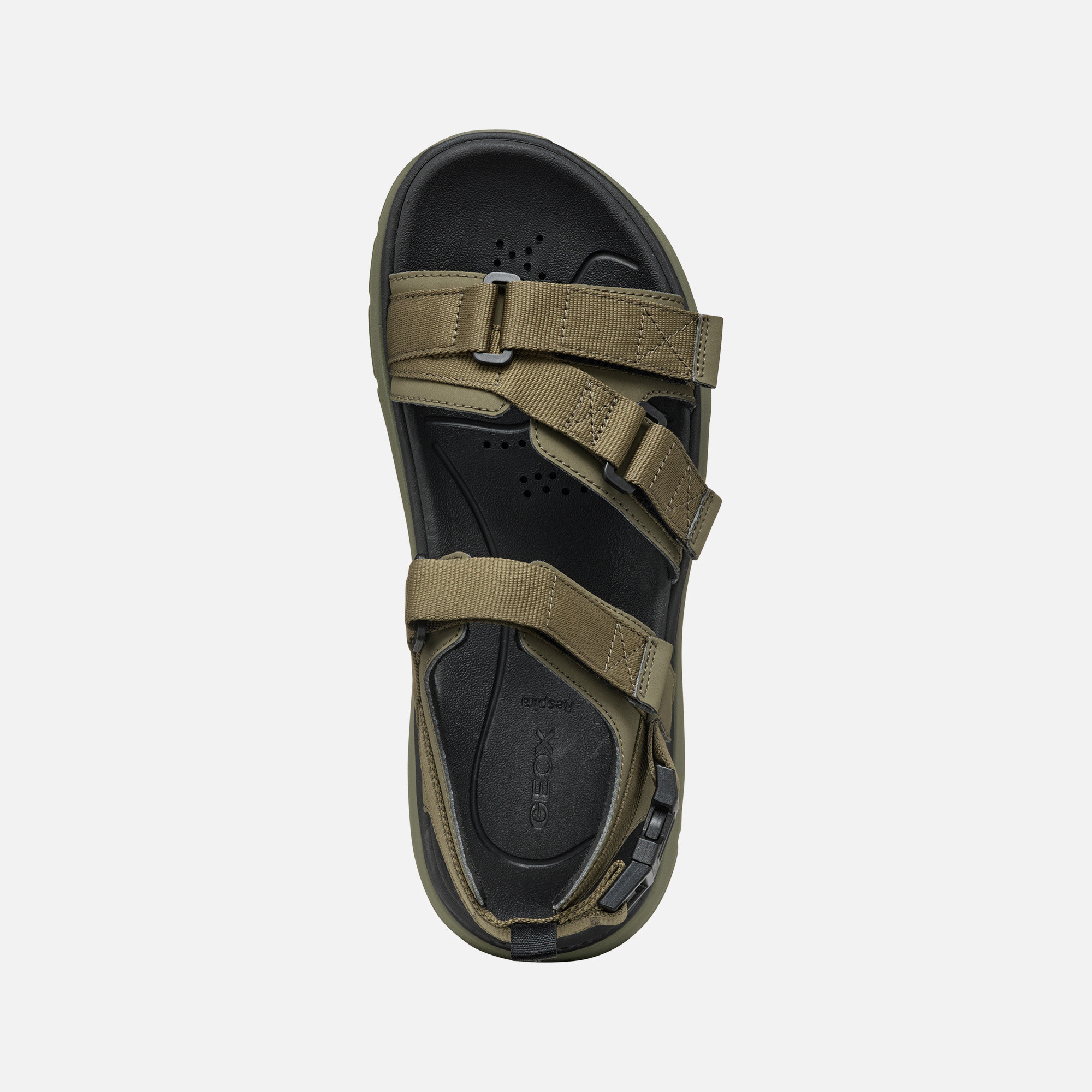 Khaki men&#039;s sandals Geox Spherica Actif X S - Men&#039;s