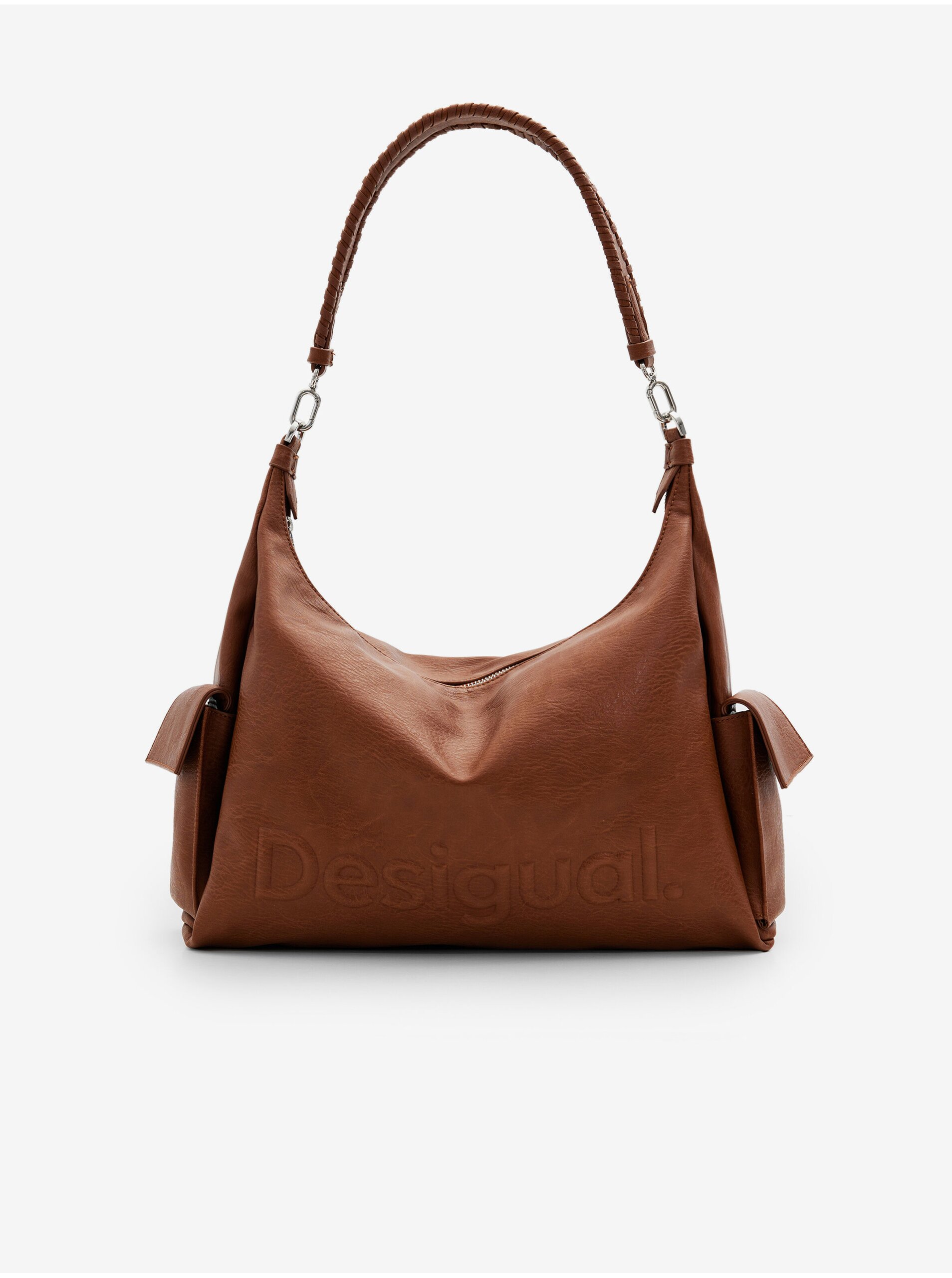 Women's brown handbag Desigual Half Logo 24 Brasilia - Women