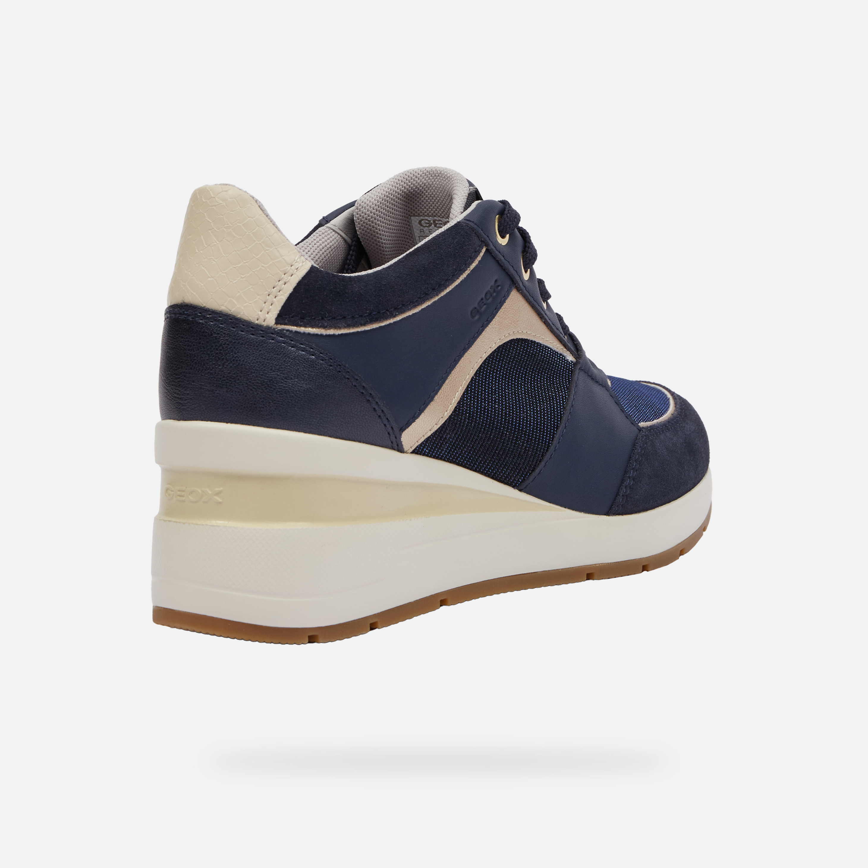 Dark blue women's sneakers Geox Zosma - Women's