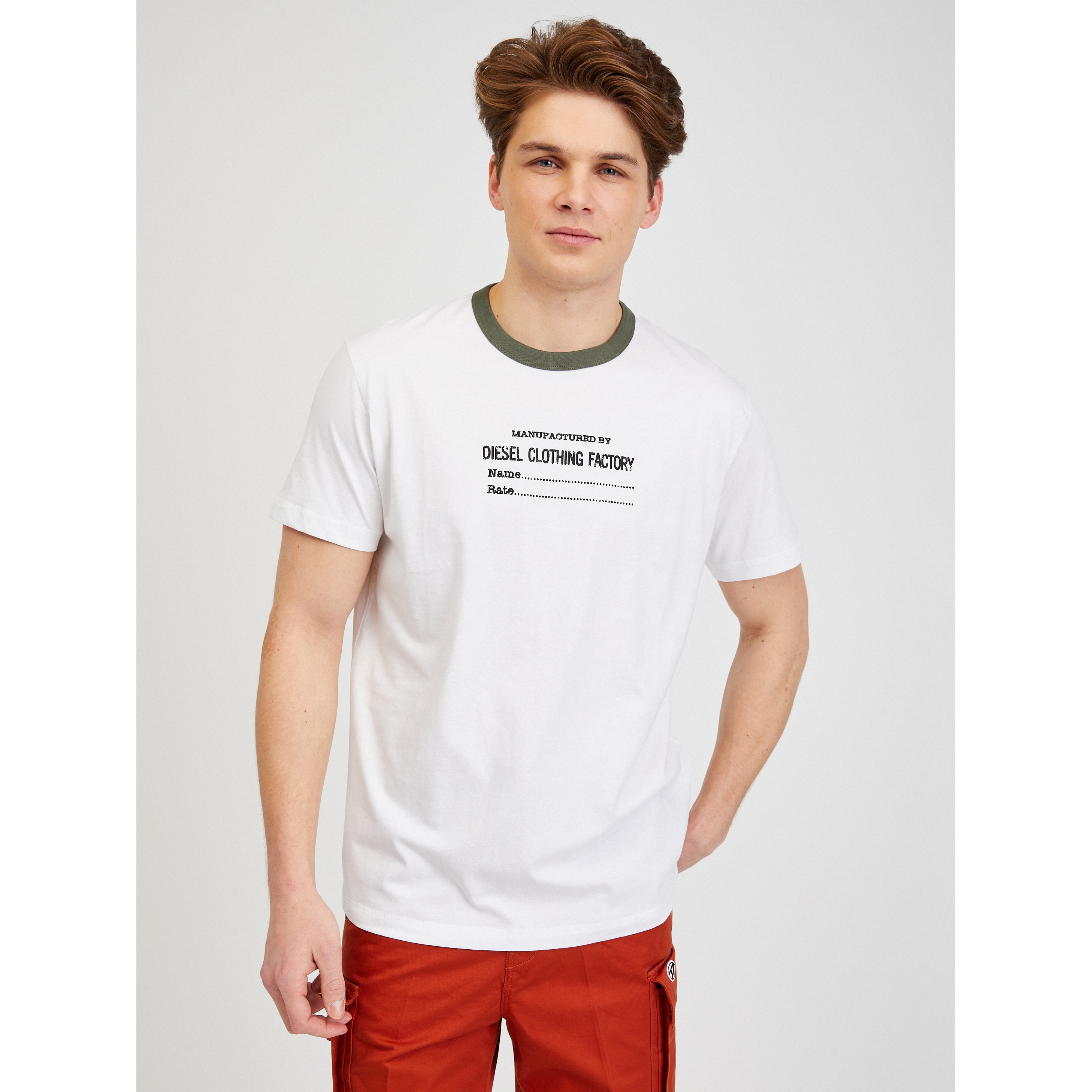 White Men's T-Shirt Diesel - Men