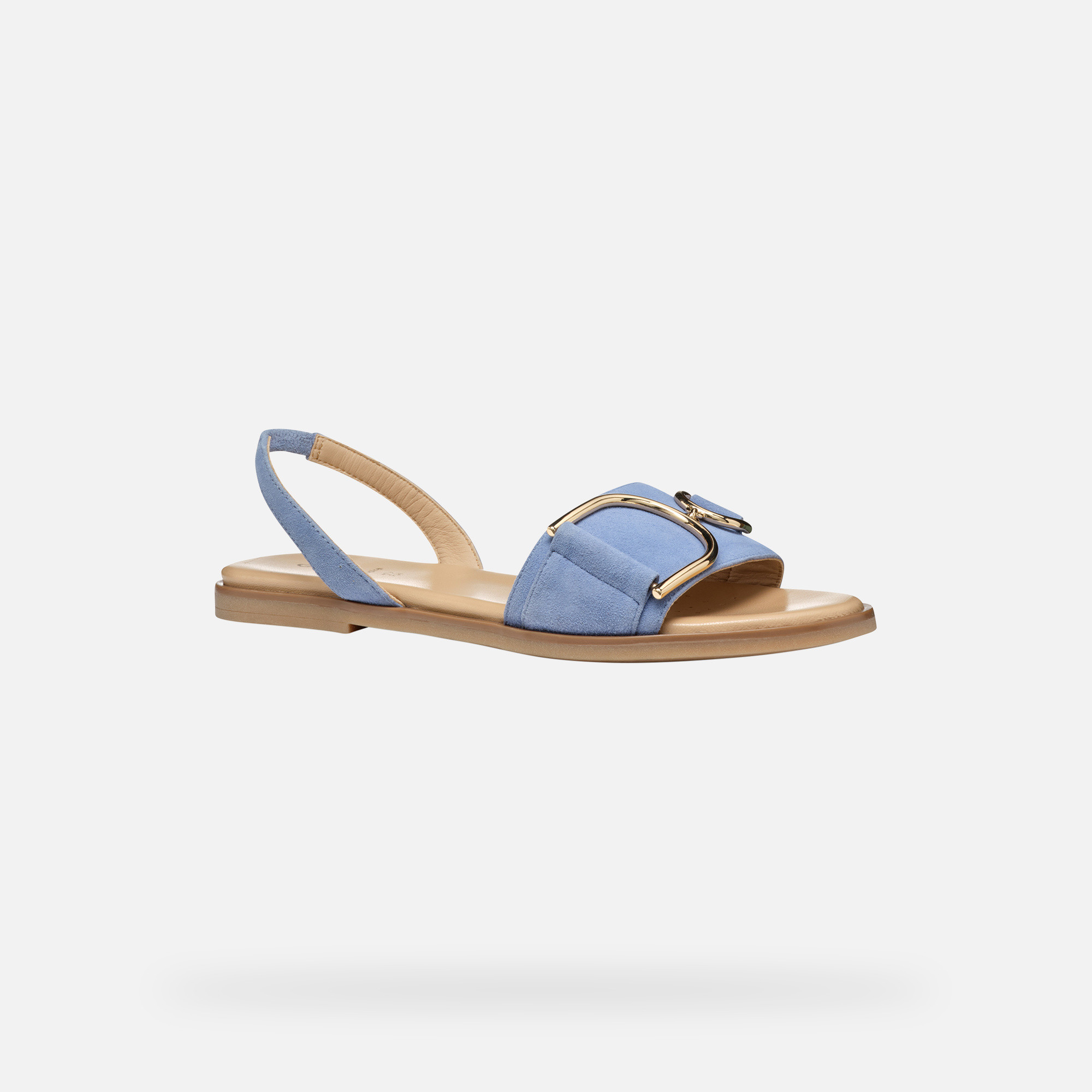 Light blue women's sandals Geox Naileen - Women's