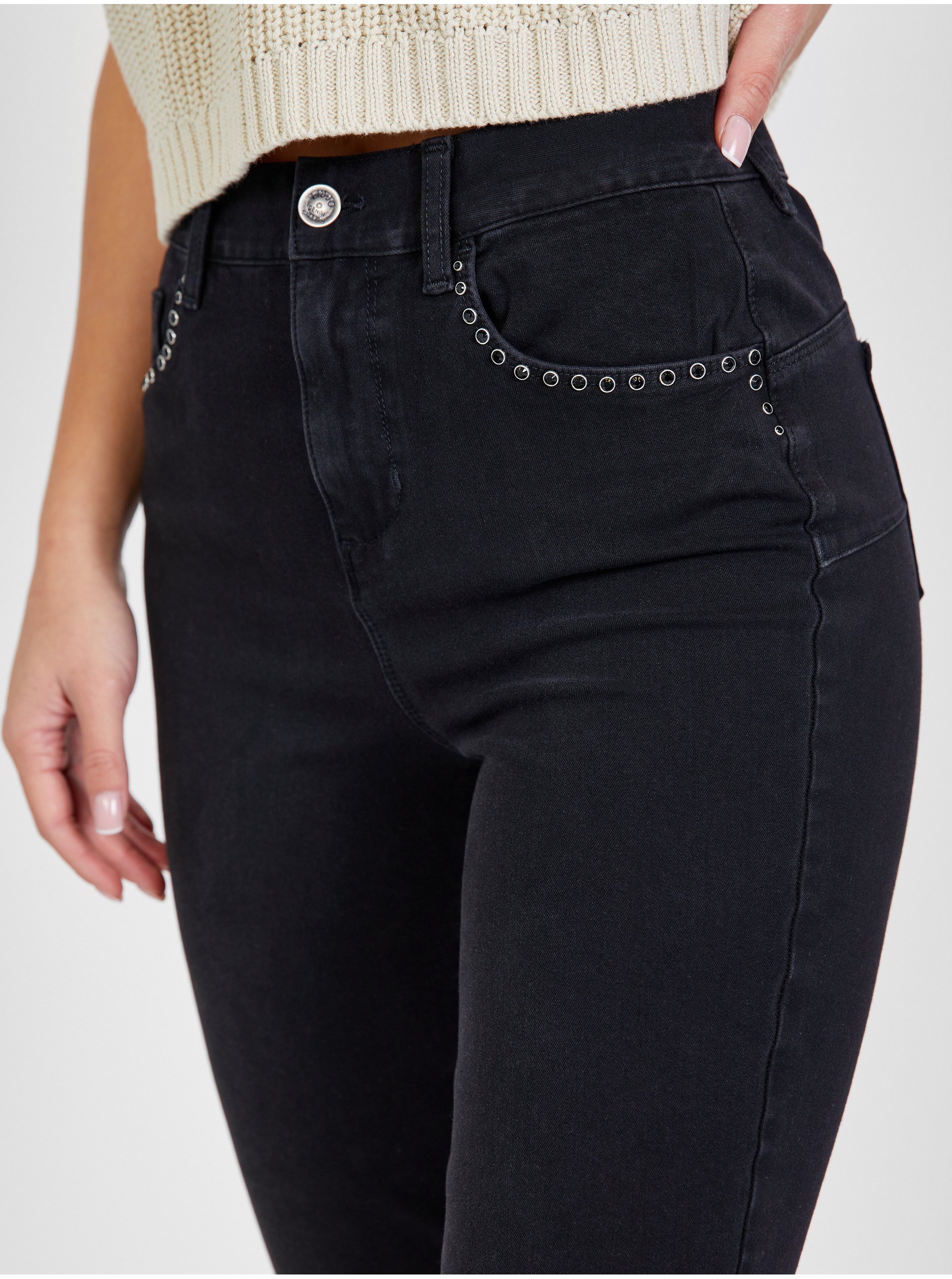 Slim fit pentru femei Liu Jo - negru