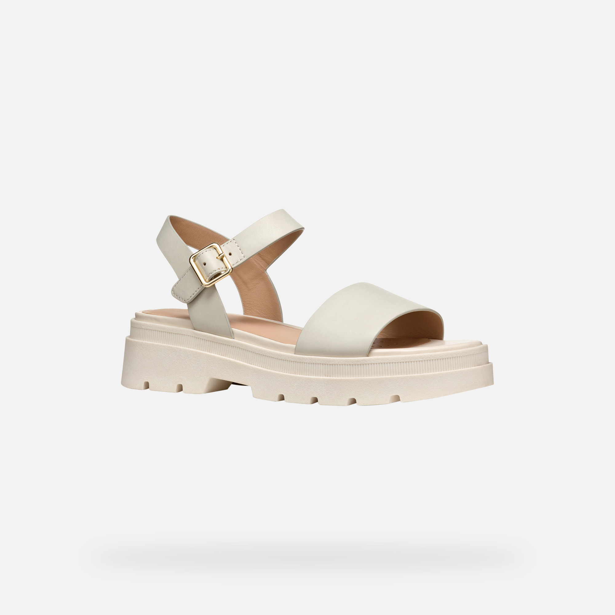 Beige women's sandals Geox Adacter S - Women's