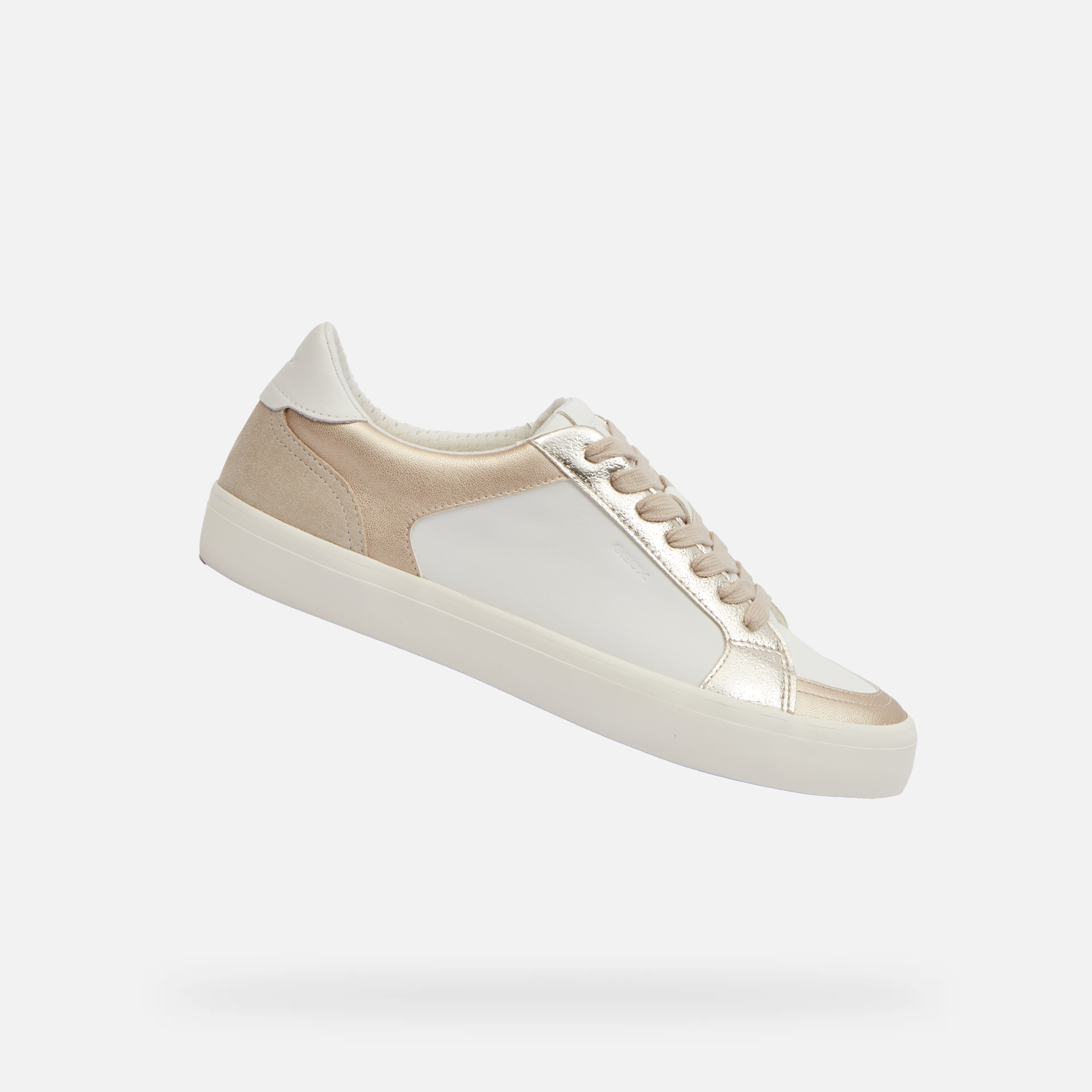 White womens sneakers Geox Emmeleny - Womens