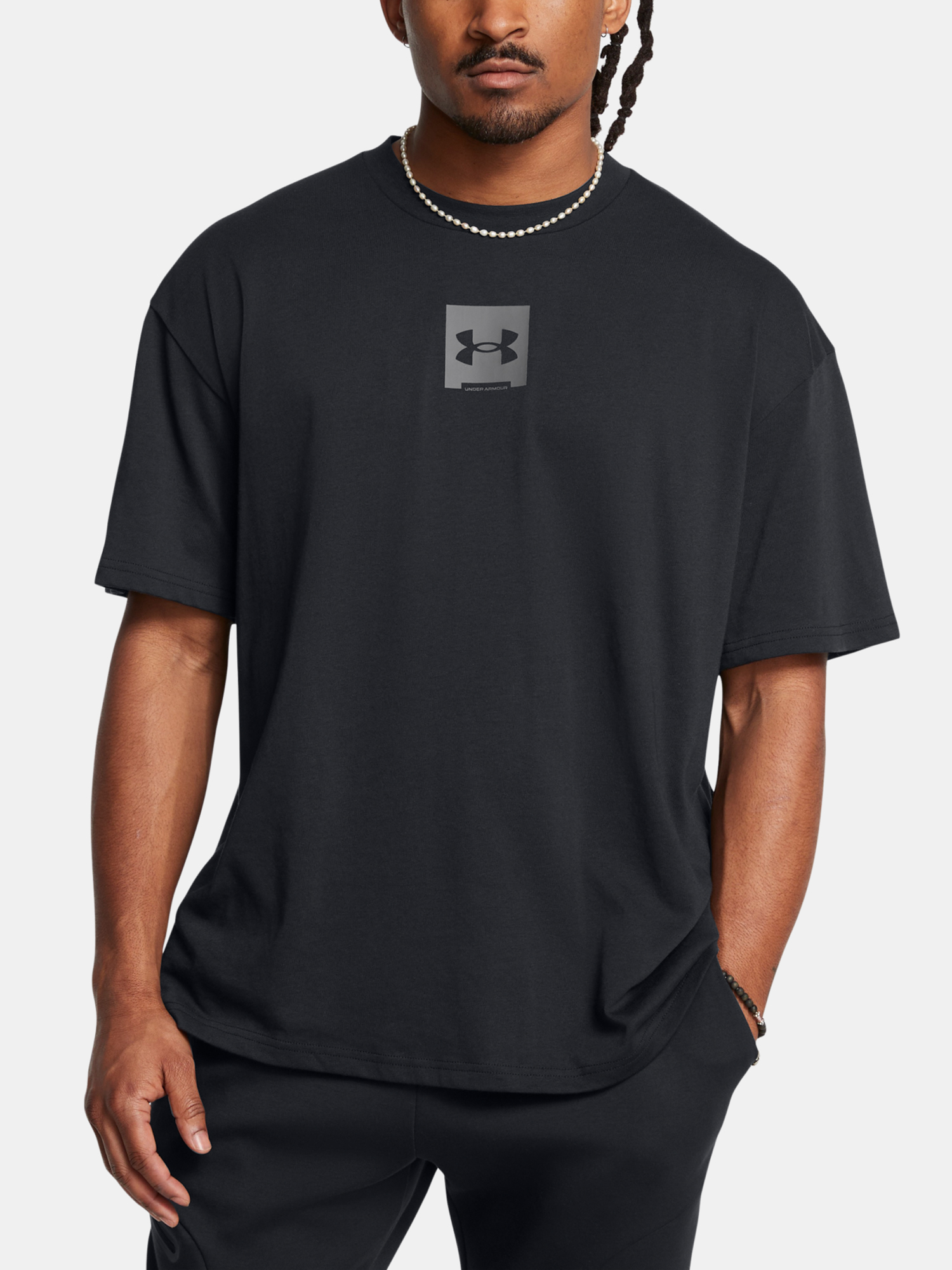 Under Armour Mens T-shirt UA M HW OS SM BOX SS - Mens