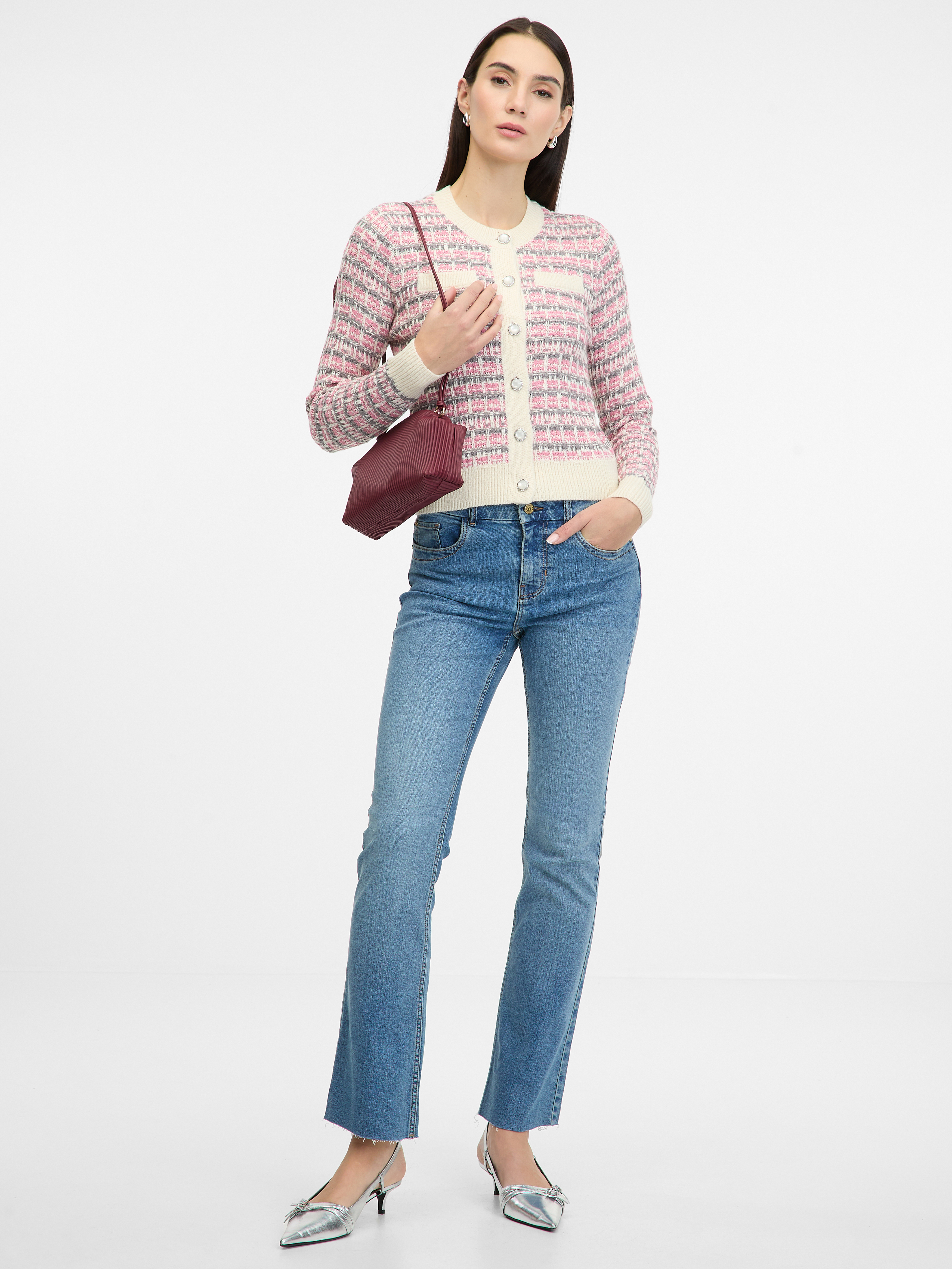 Light pink women's cardigan ORSAY - Women's