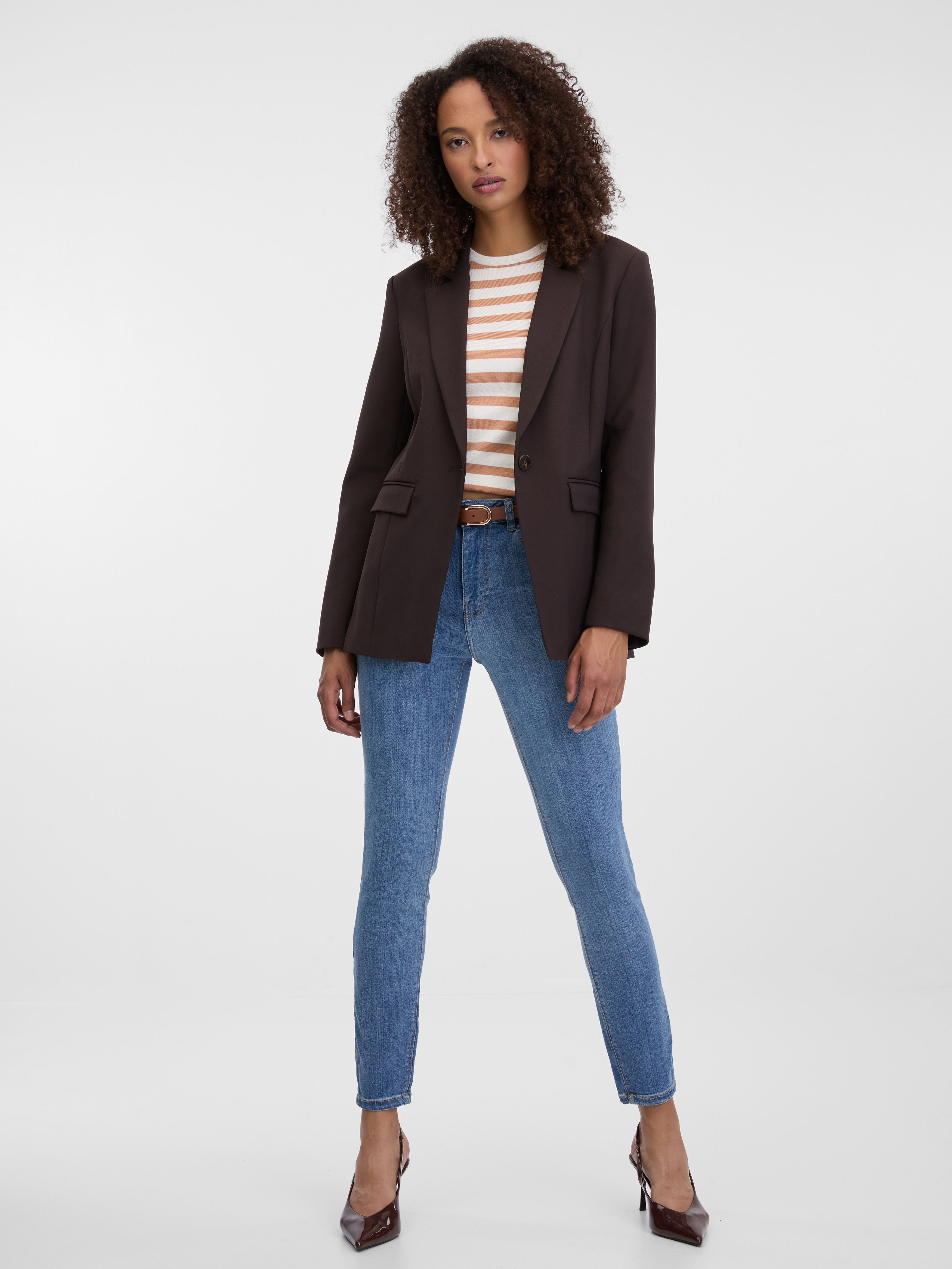 Dark brown women&#039;s blazer ORSAY - Women&#039;s