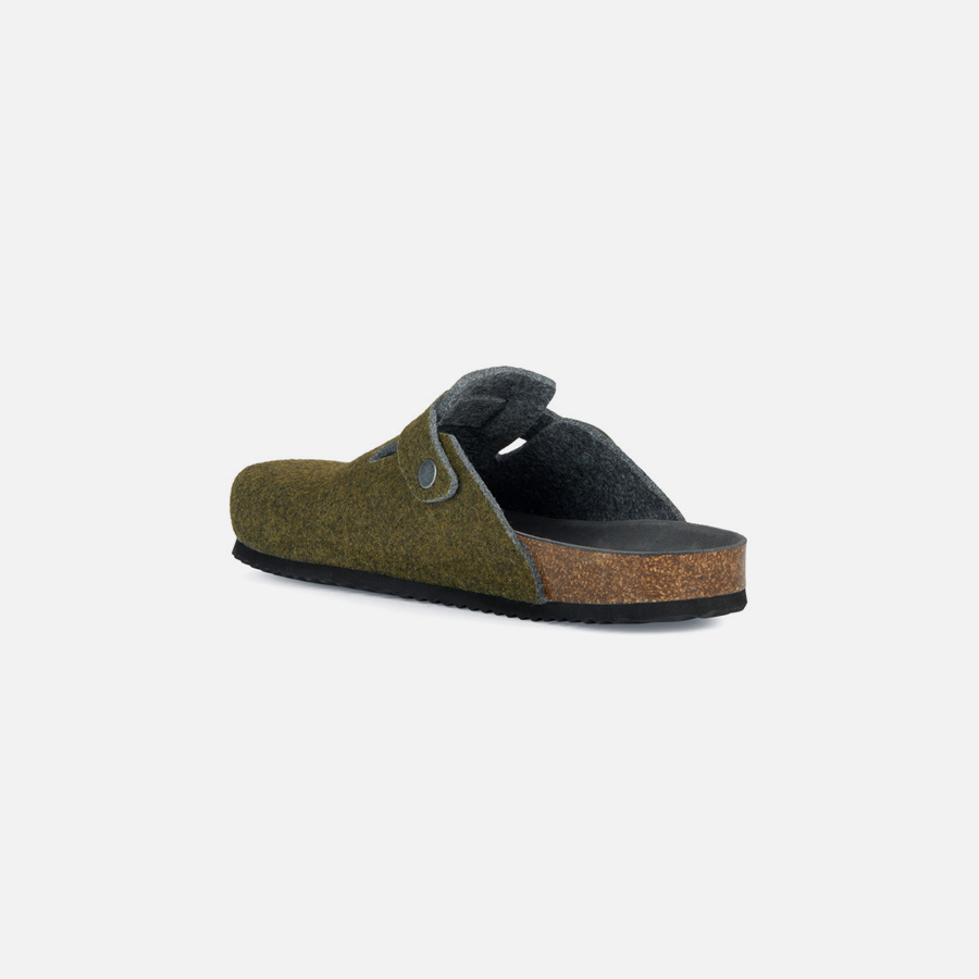 Khaki men&#039;s slippers Geox Ghita - Men&#039;s